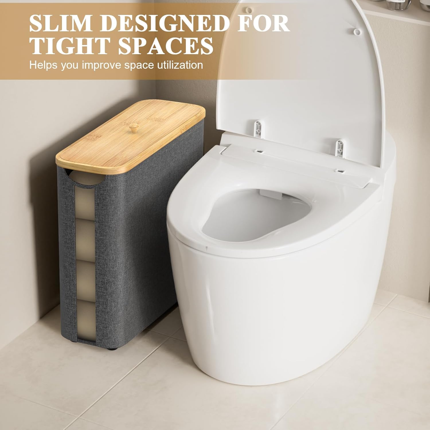 Easy Storage Eco-Friendly Toilet Paper Organizer
