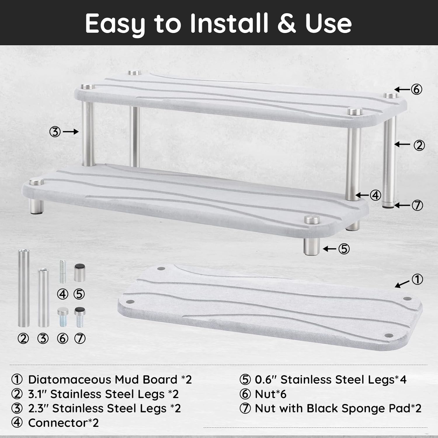 Durable Quick-Dry Vanity Tray