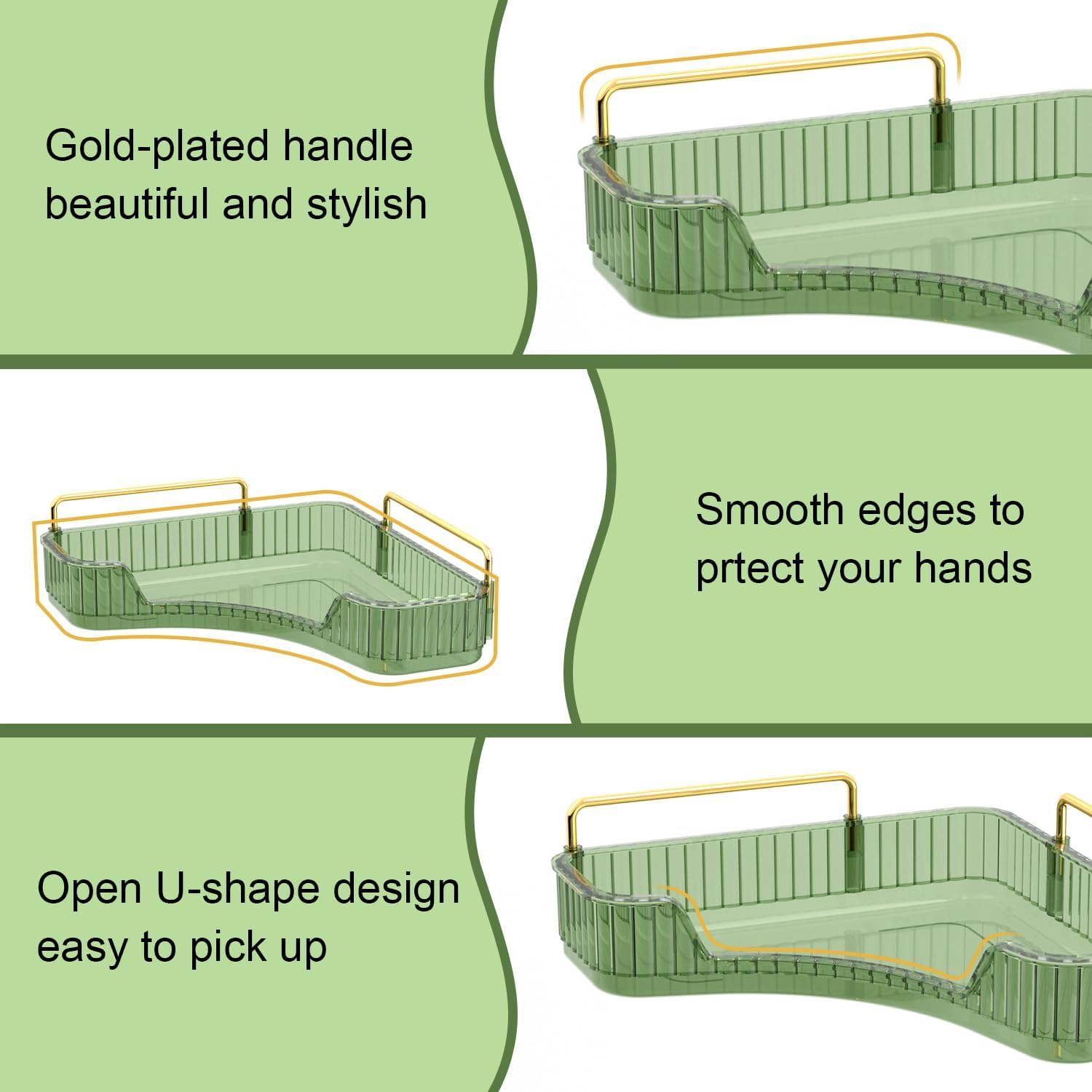 GTI 2-Tier Bathroom Organizer Multi-Functional Corner Organizer