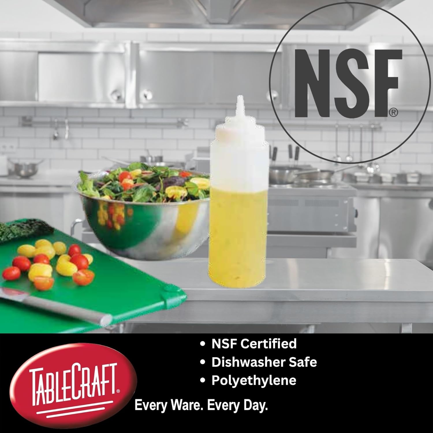 Effortlessly Dispensed - TableCraft C3263C Squeeze Bottles