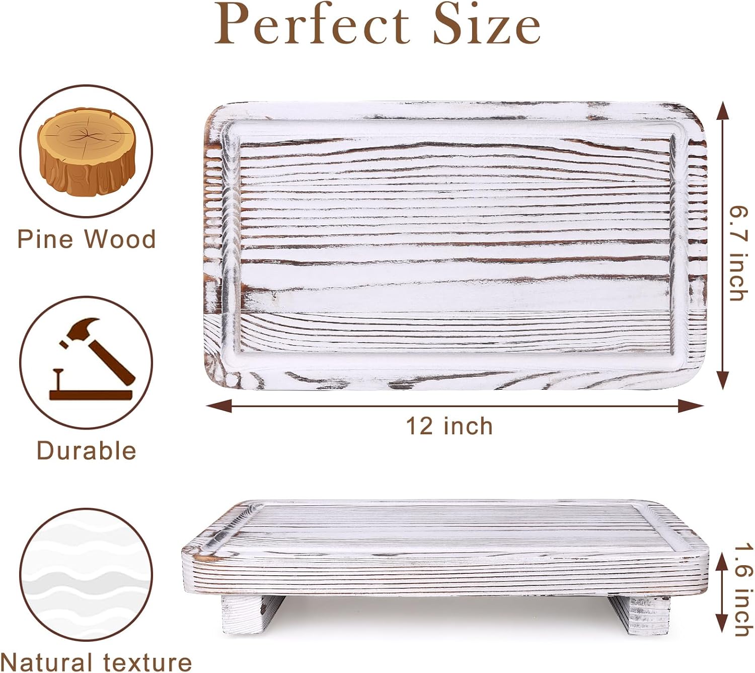White Bathroom Trays Pedestal