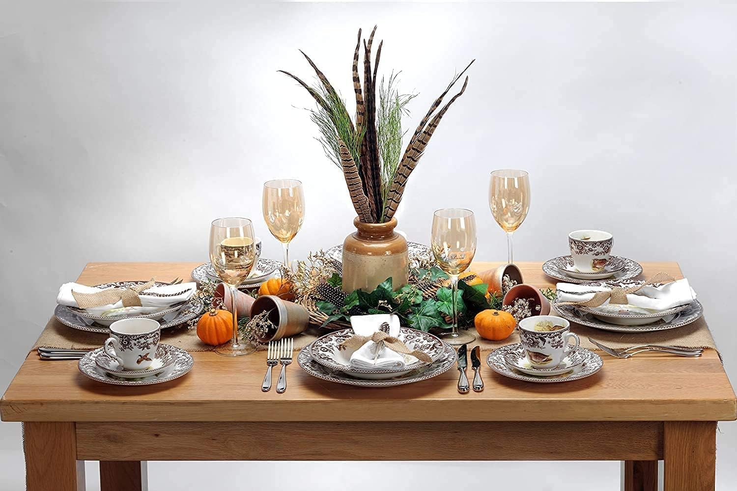Spode Woodland 175 Rectangular Platter with Pheasant Microwave Dishwasher Safe Made from Fine Porcelain