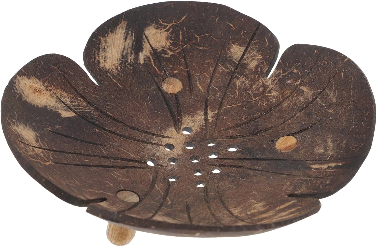 Coconut Shell Petal-Style Soap Dish for Bathroom Kitchen