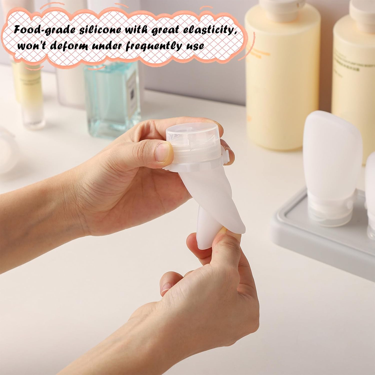 RAMFIYN 6-Pack TinyCondiment Squeeze Bottles The Perfect Travel Solution