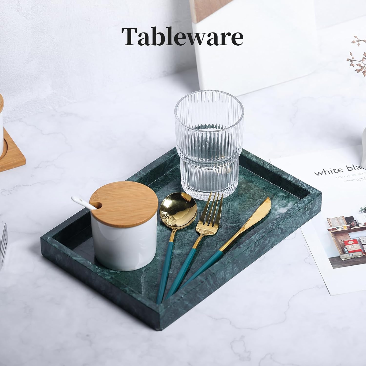Natural Luxury Marble Vanity Tray