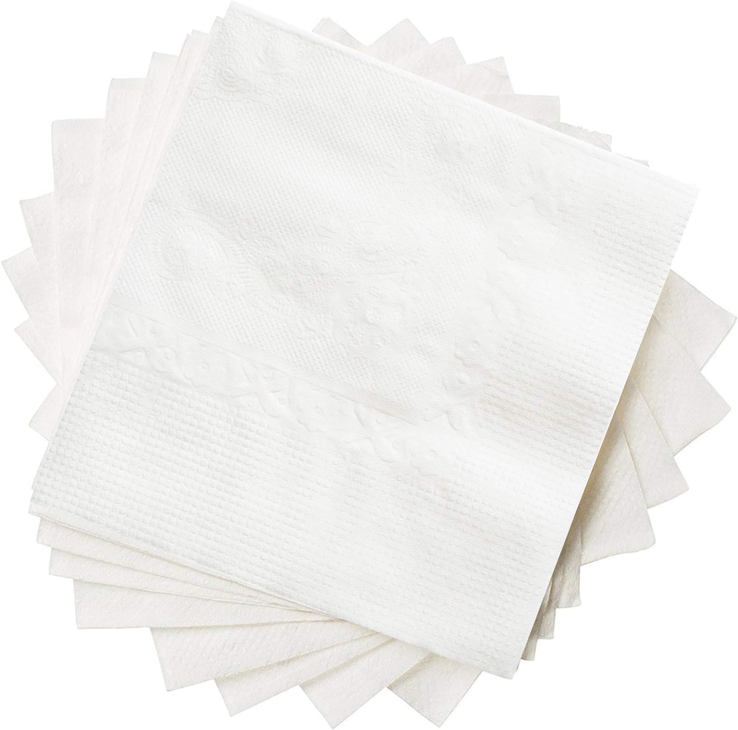 GUSTO 500 Count White Cocktail Napkins Versatile Premium and Elegant