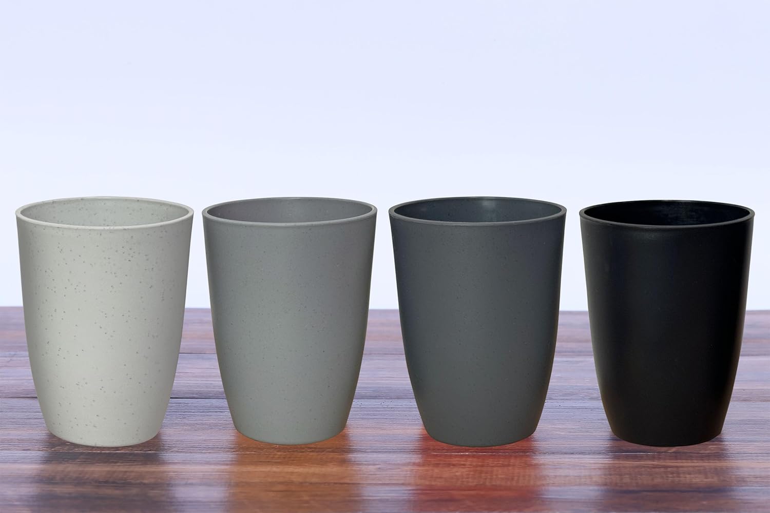 LuckyZone Wheat Straw Cup 4-Piece Set Unbreakable Eco-Friendly