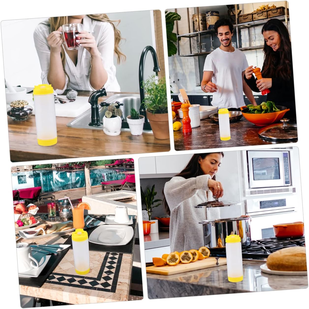 Double-Ended Kitchen Squeeze Bottles 2-Piece Set