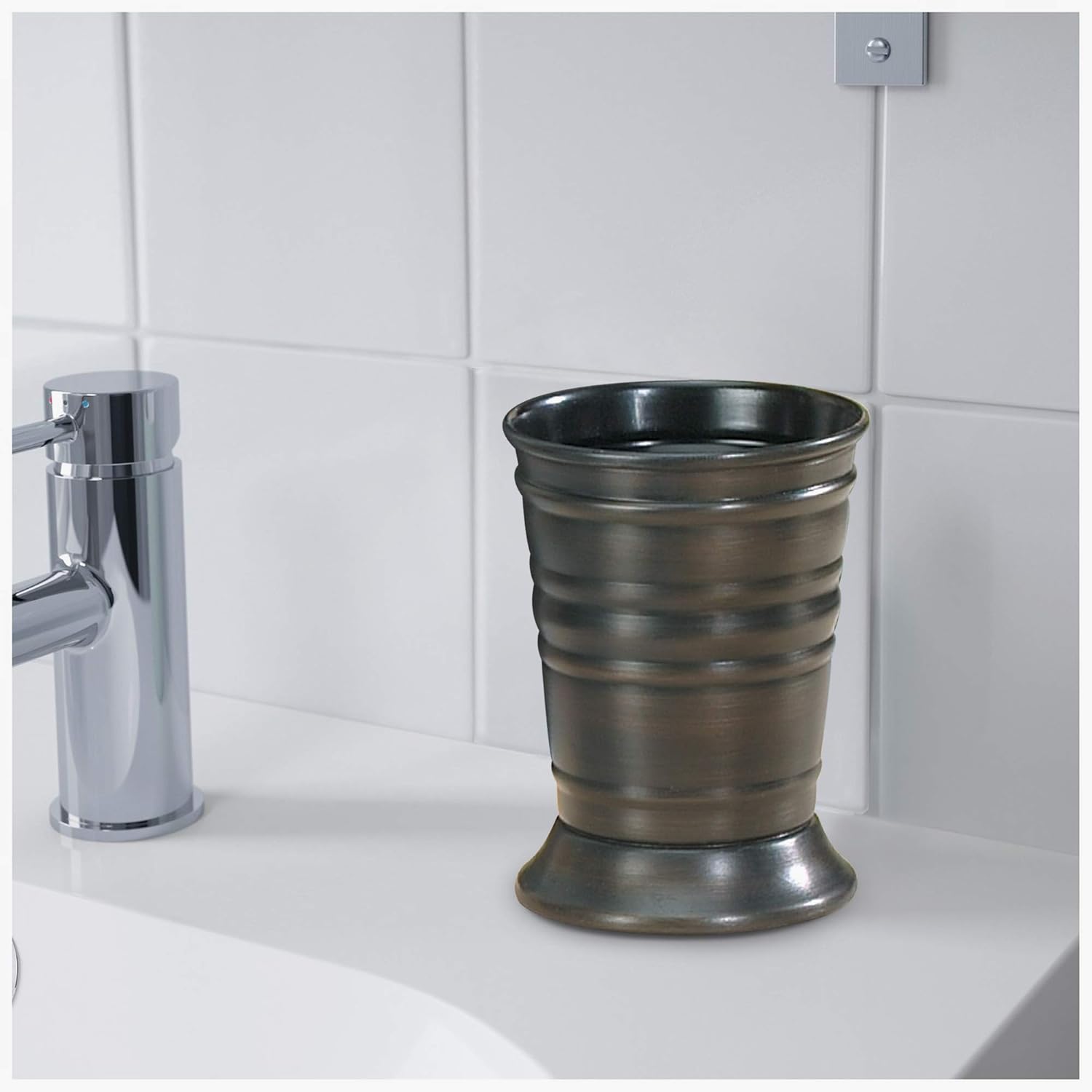 Stylish Metal Toothbrush Holder
