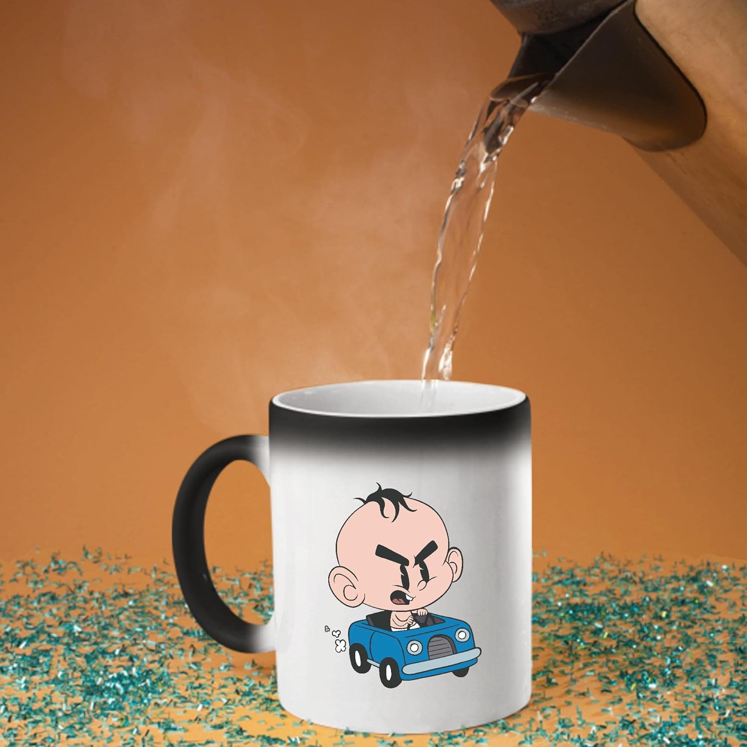 Angry Baby Car Mug with Surprise Toy for Kids