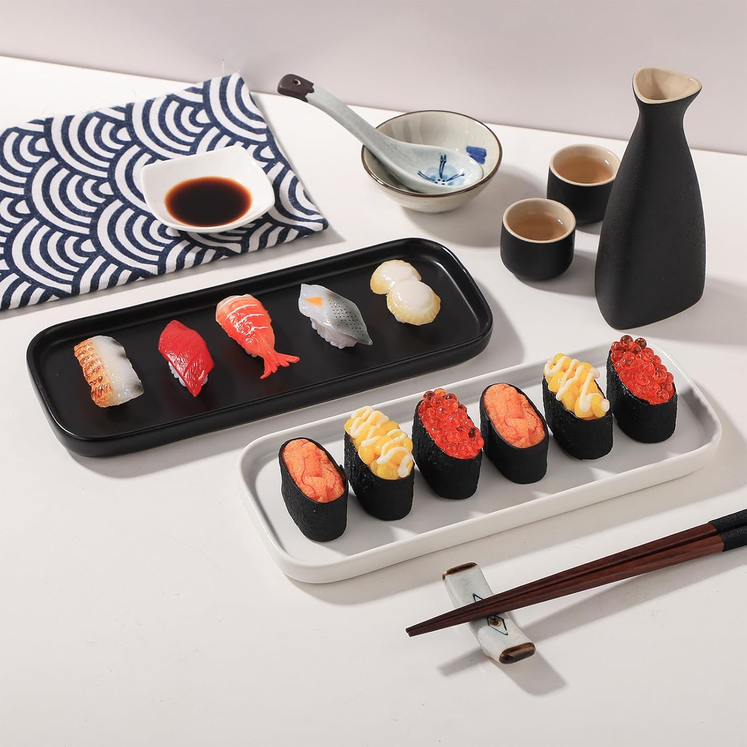 Premium White Ceramic Tray for Kitchen Bathroom Use
