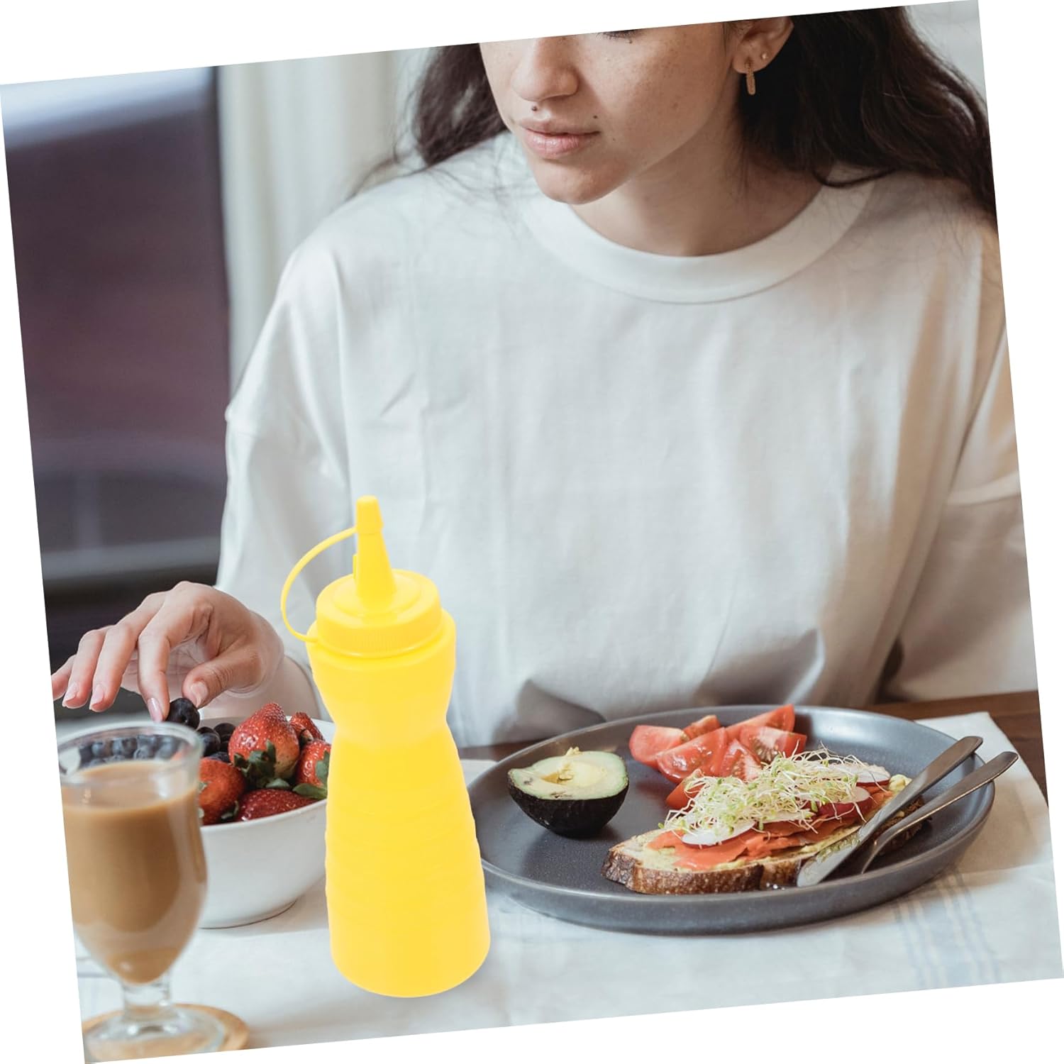 Zerodeko 2 Pack Sauce Seasoning Squeeze Bottles 400ml