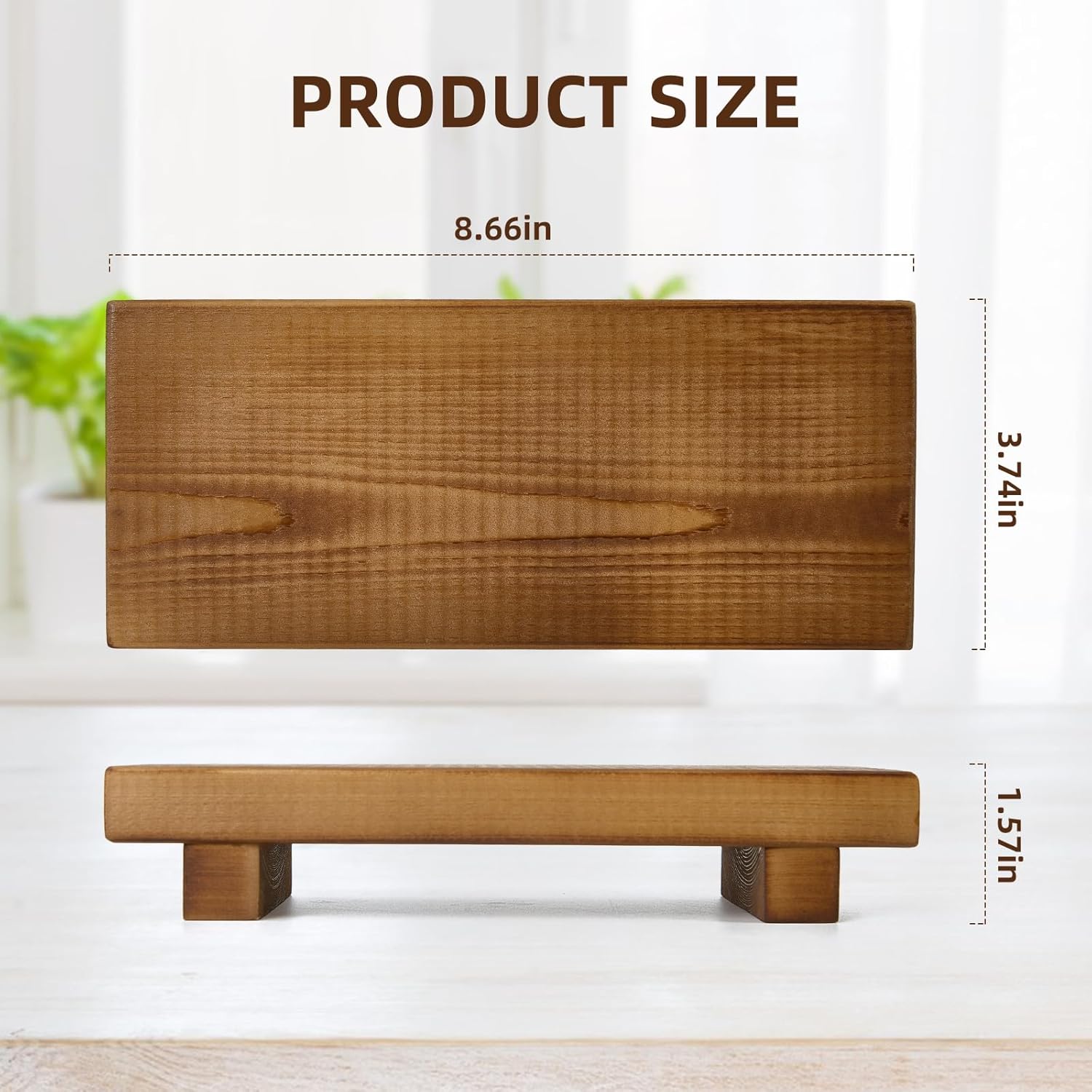Handmade Wooden Bathroom Soap Holder - Rustic farmhouse decor tray
