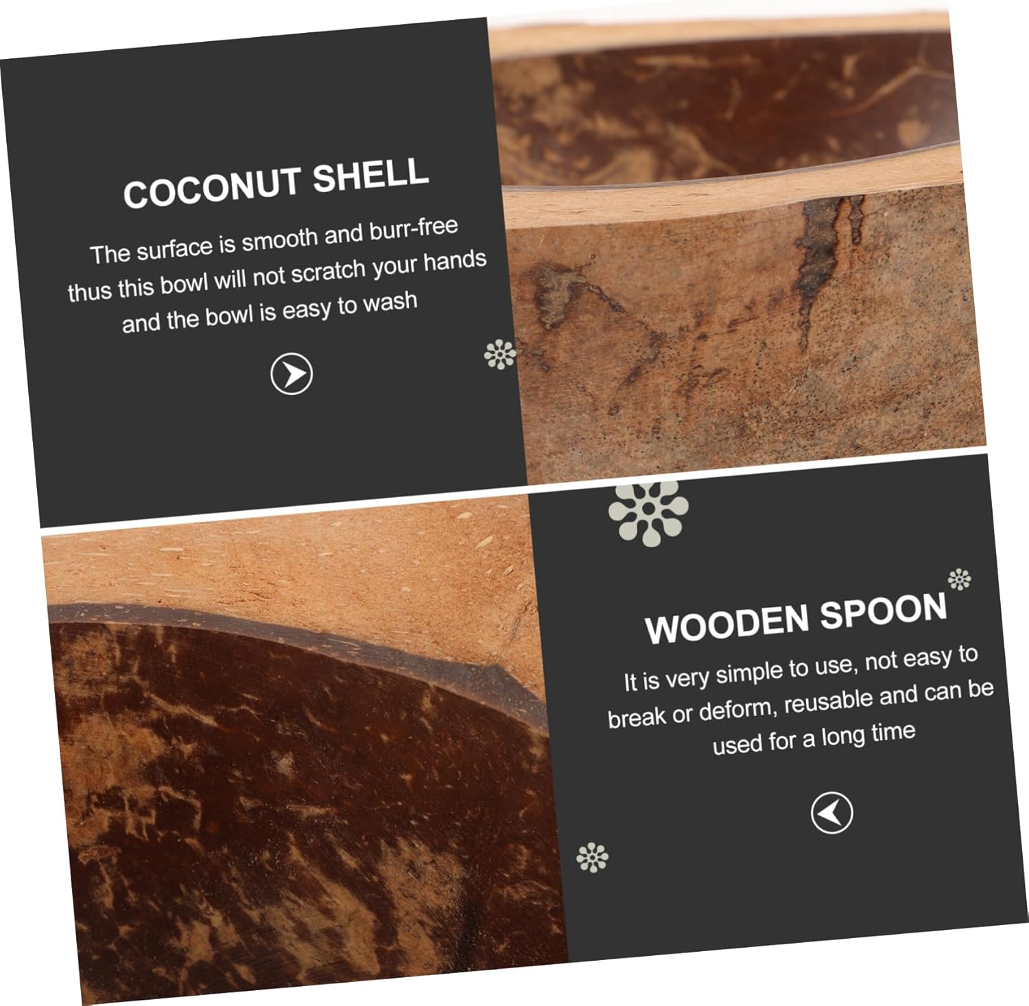 Angoily Natural Coconut Shell Scented Candle Cup