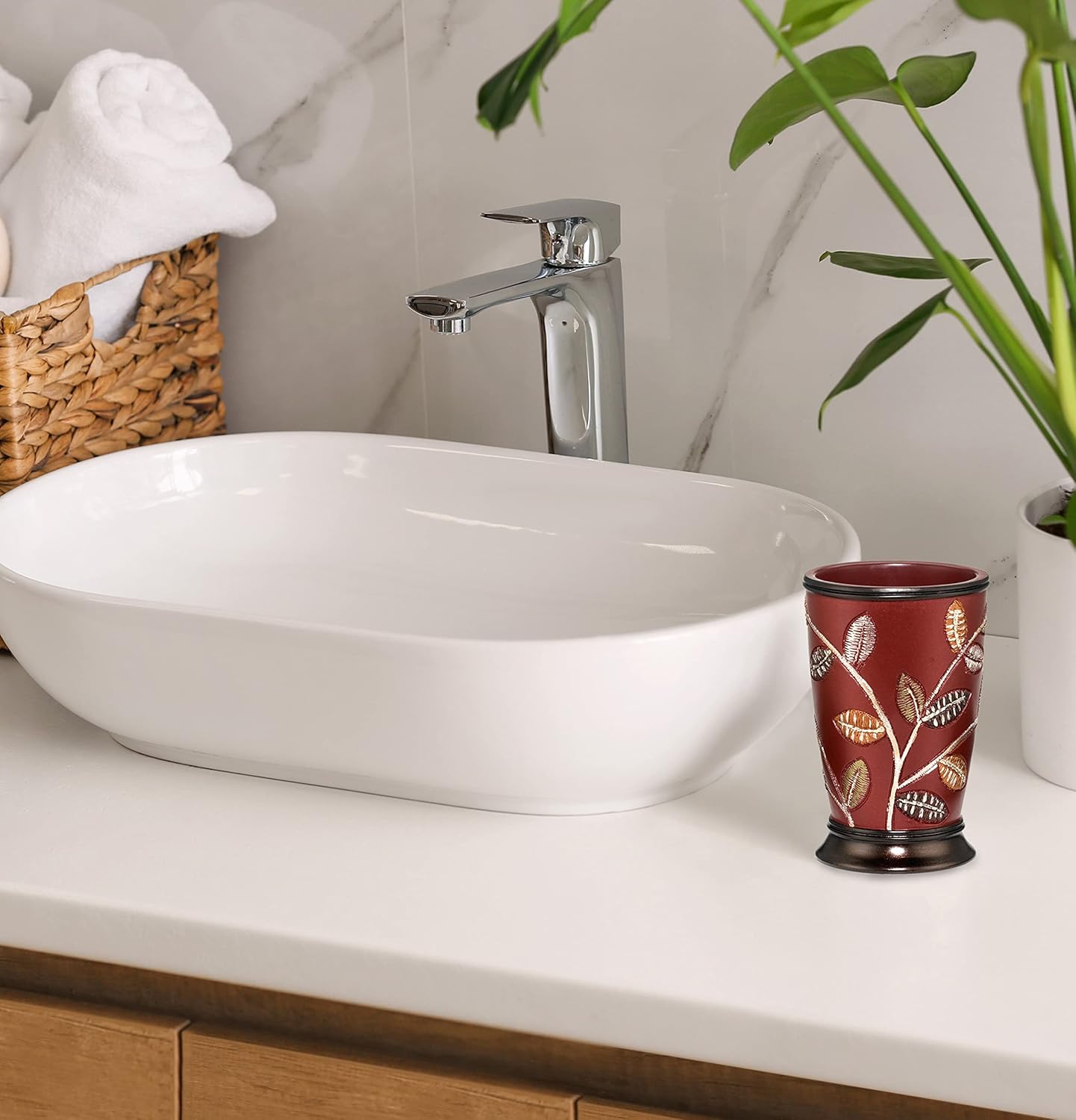 Popular Bath Aubury Tumbler Burgundy