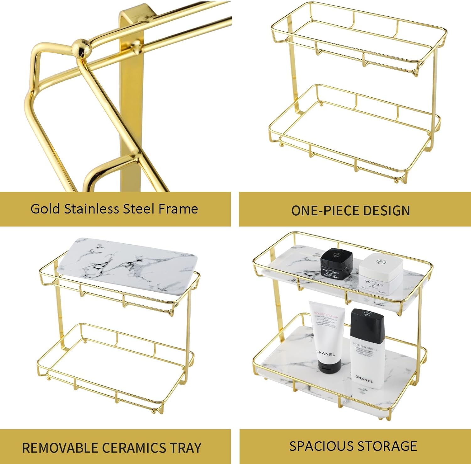 Stylish Bathroom Organizer forDeclutter and Storage