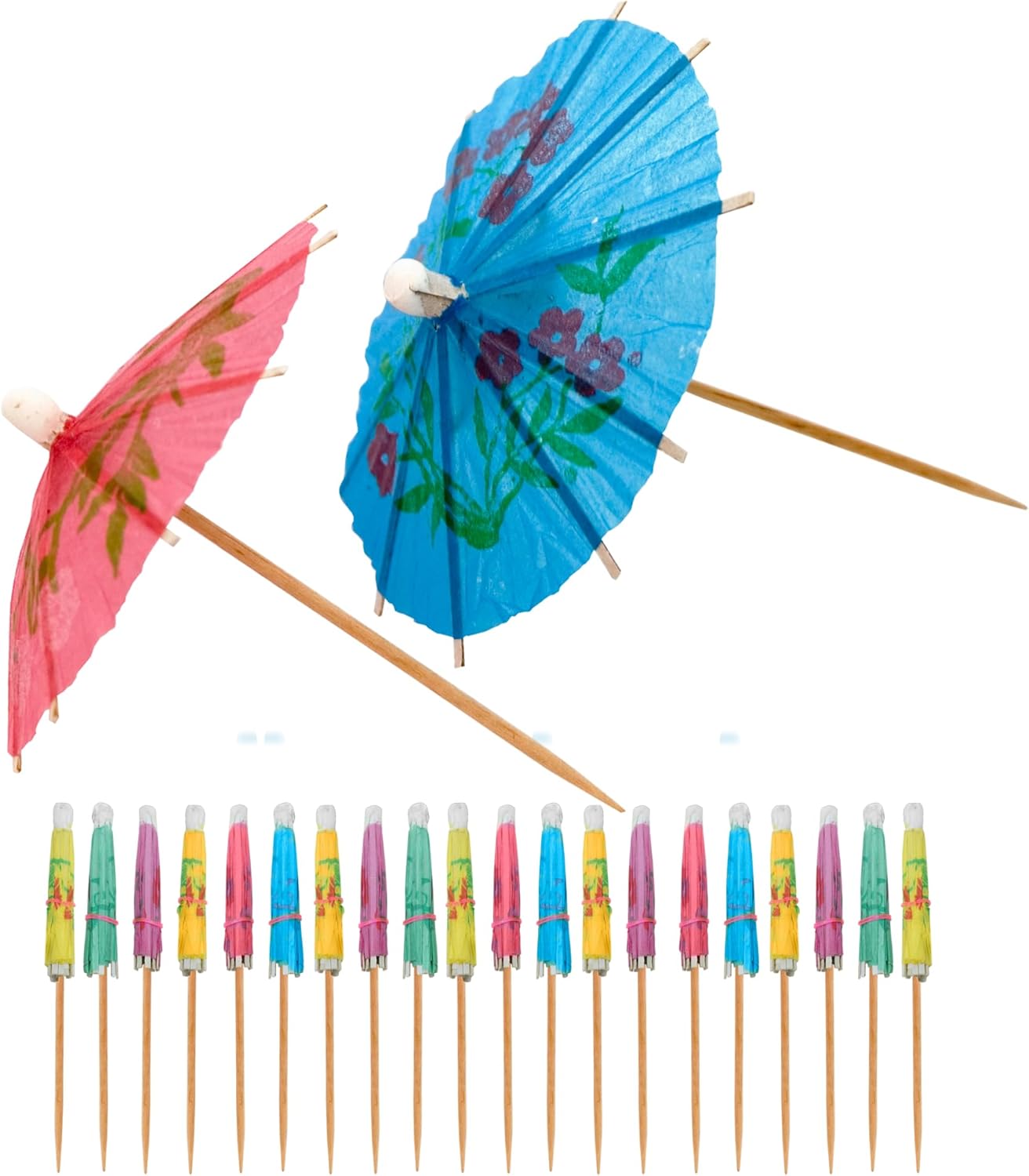 Stylish 20-Piece Cocktail Umbrellas