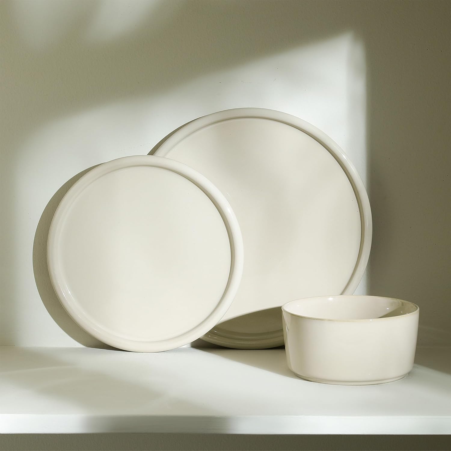 Stoneware 4-Piece Dinner Plate Set