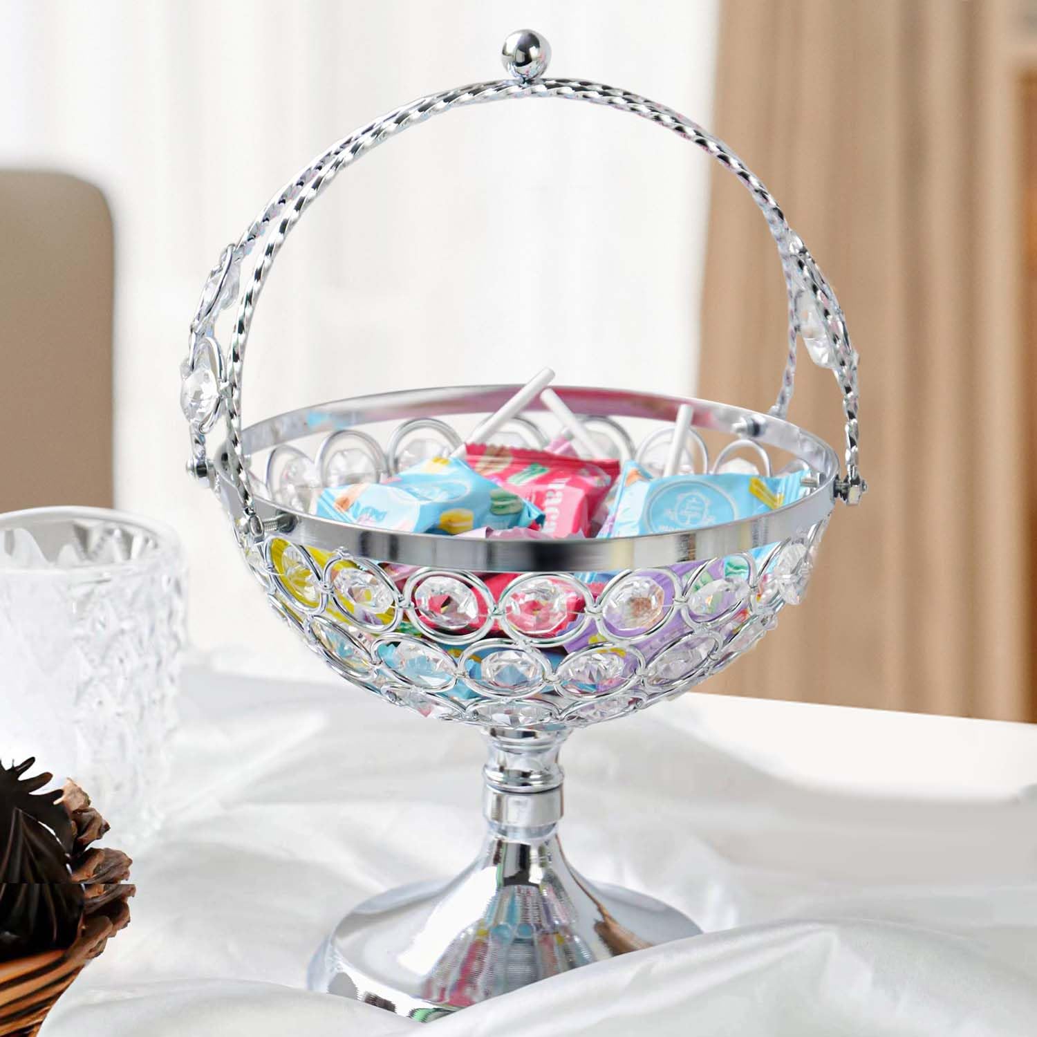 Crystal Candy Bowl Holder - Elegant Decor for Your Home