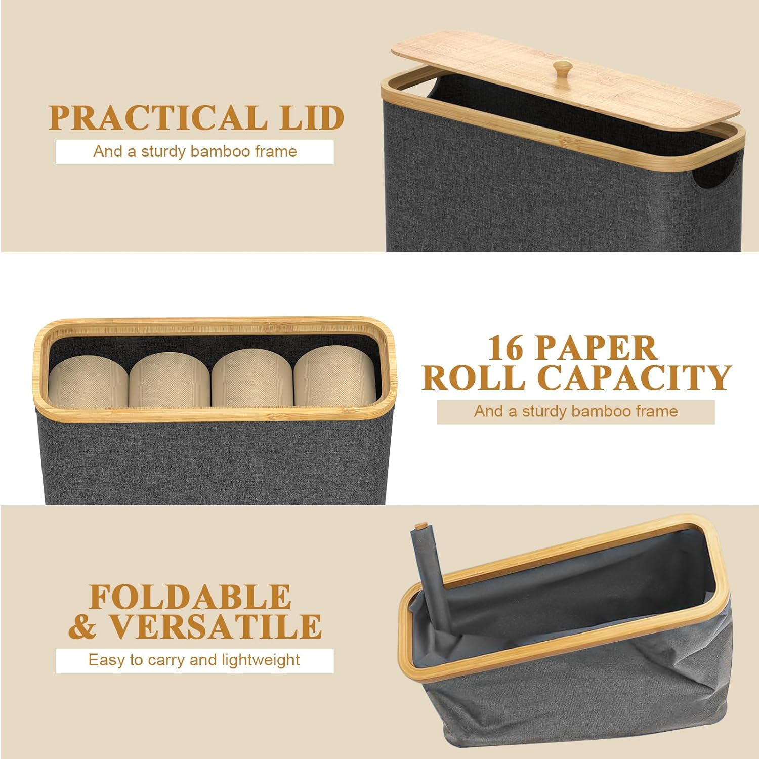 Easy Storage Eco-Friendly Toilet Paper Organizer
