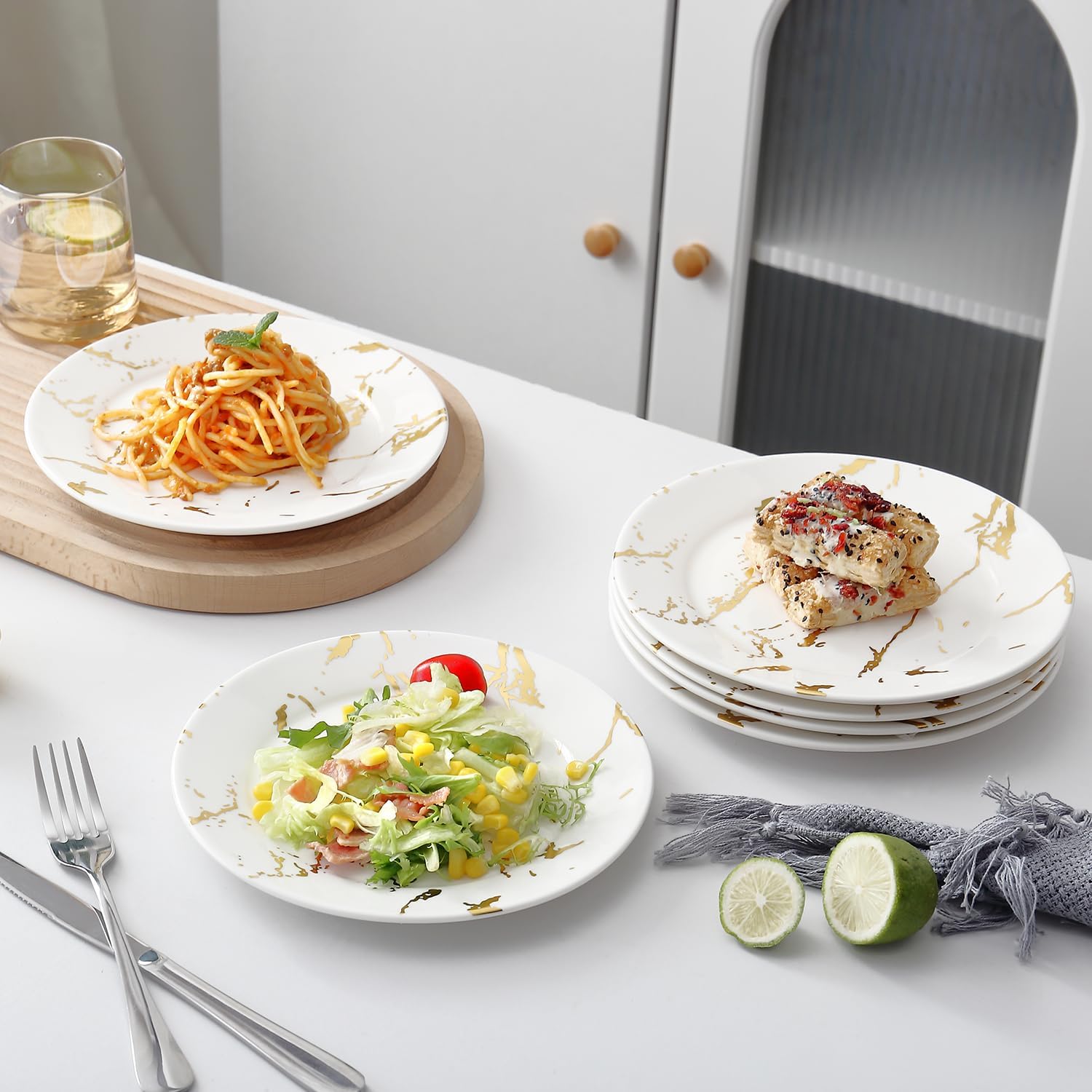Loymokinar 10-Inch Ceramic Plates Set of 6