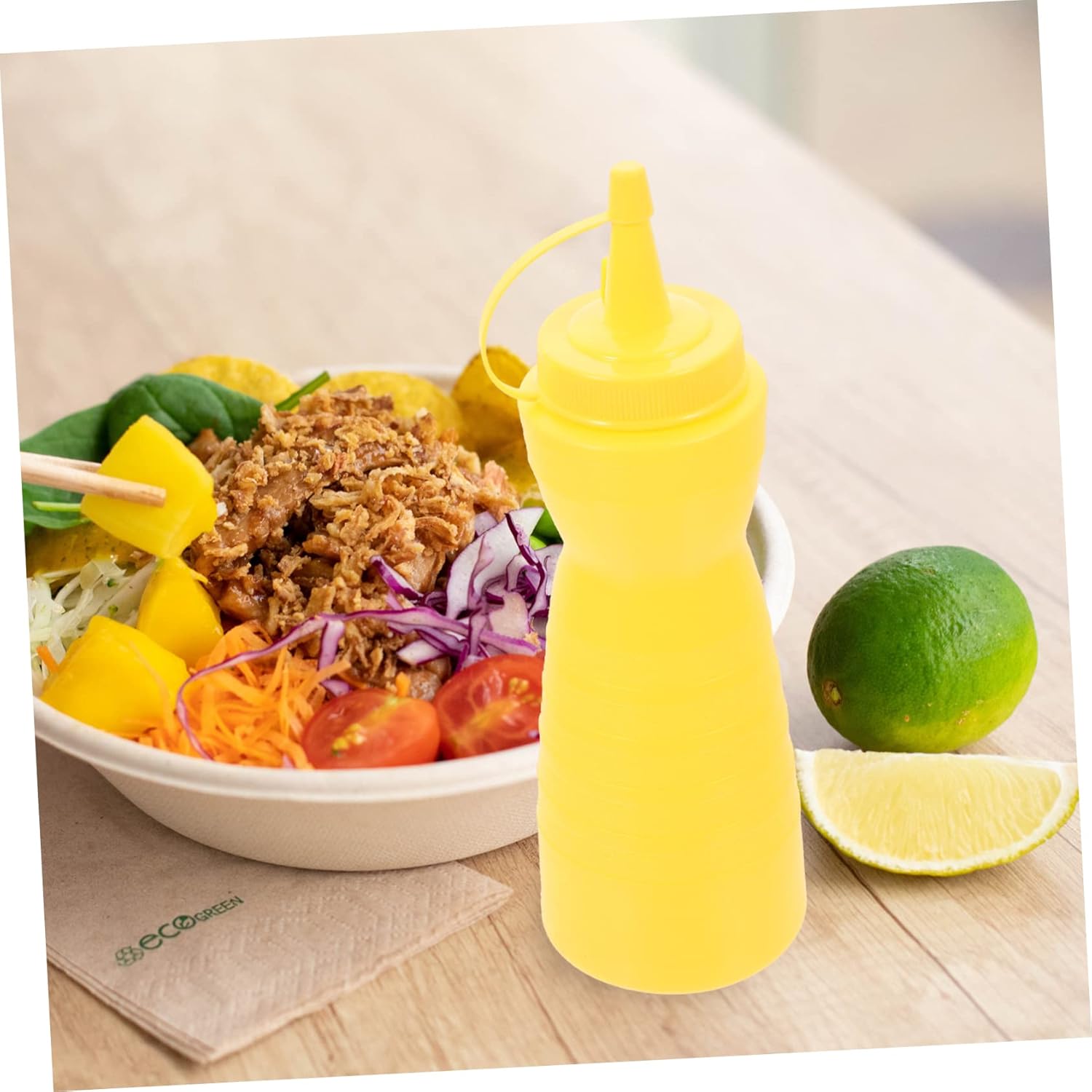Zerodeko 2 Pack Sauce Seasoning Squeeze Bottles 400ml