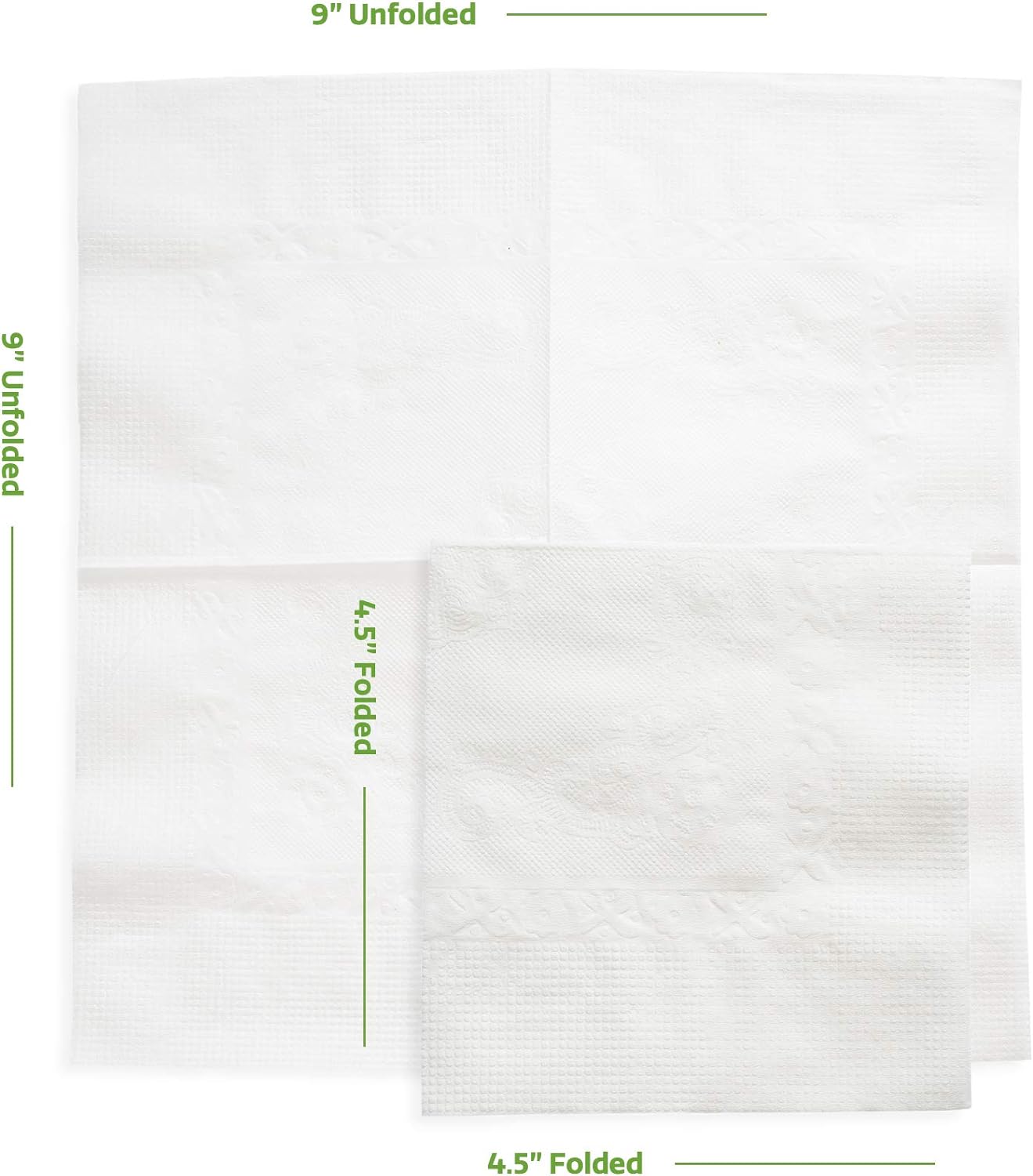 GUSTO 500 Count White Cocktail Napkins Versatile Premium and Elegant