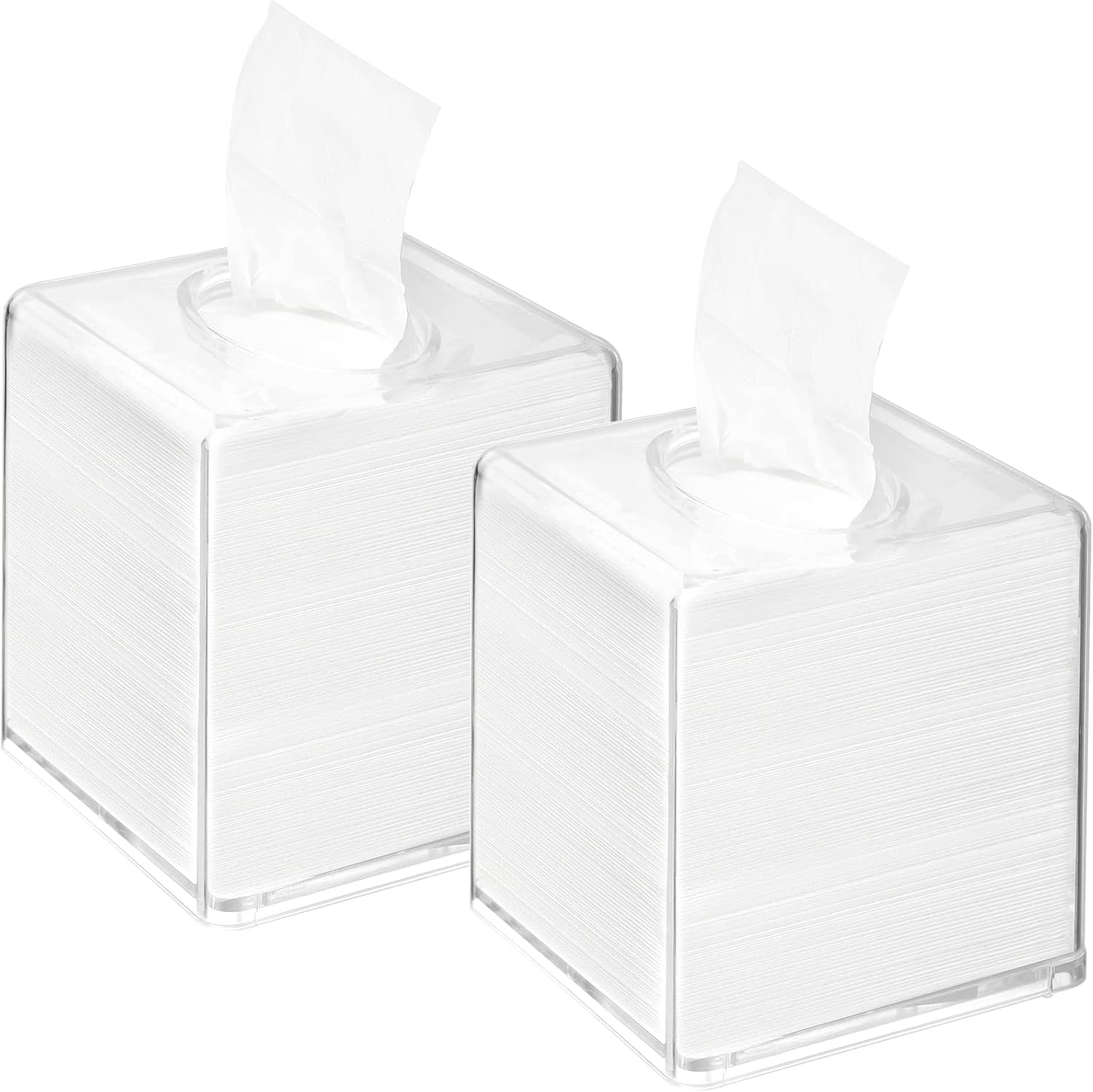 2-pack Yopay Acrylic Tissue Dispenser Box