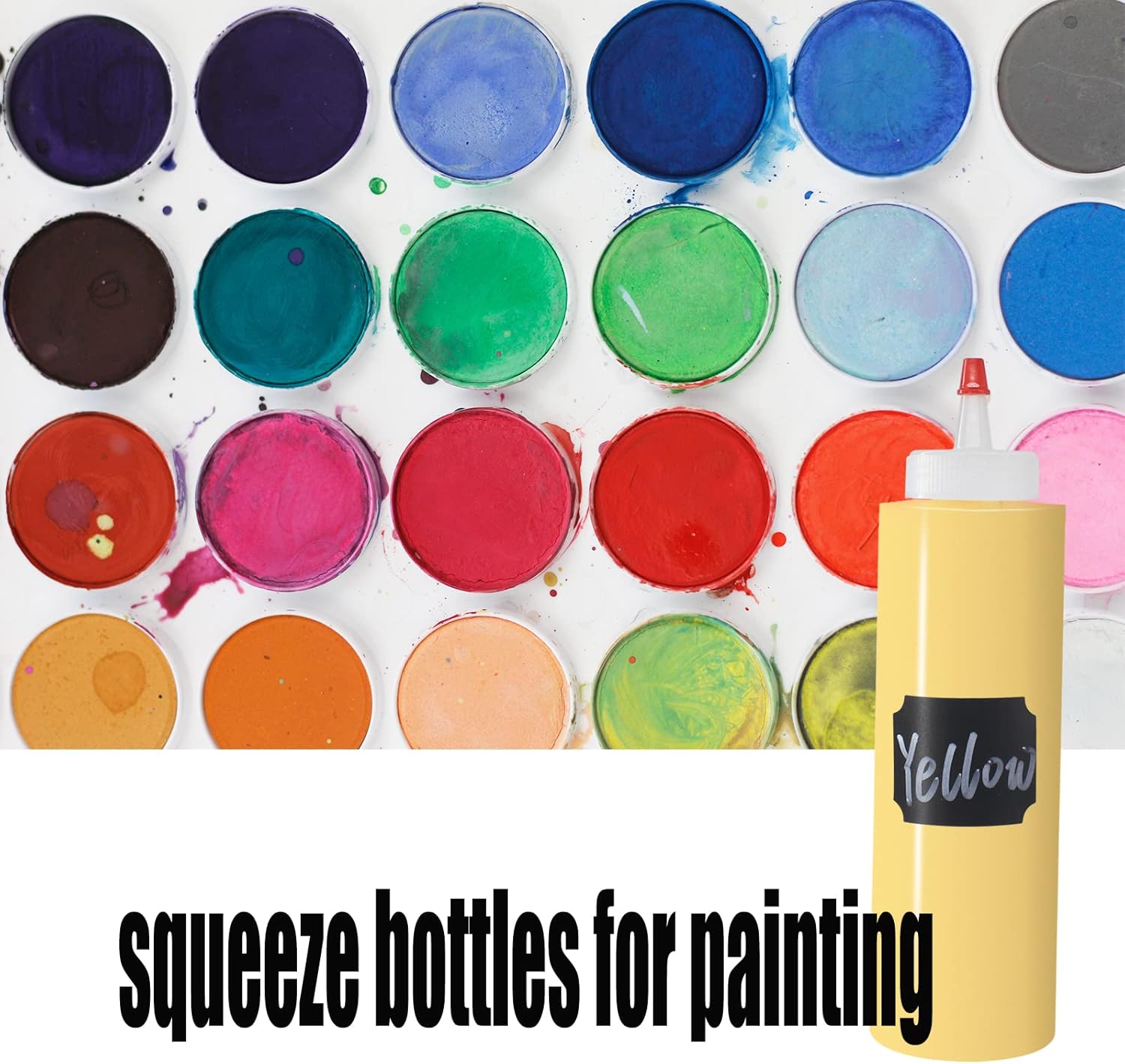 12-Pack Squeeze Condiment Bottles