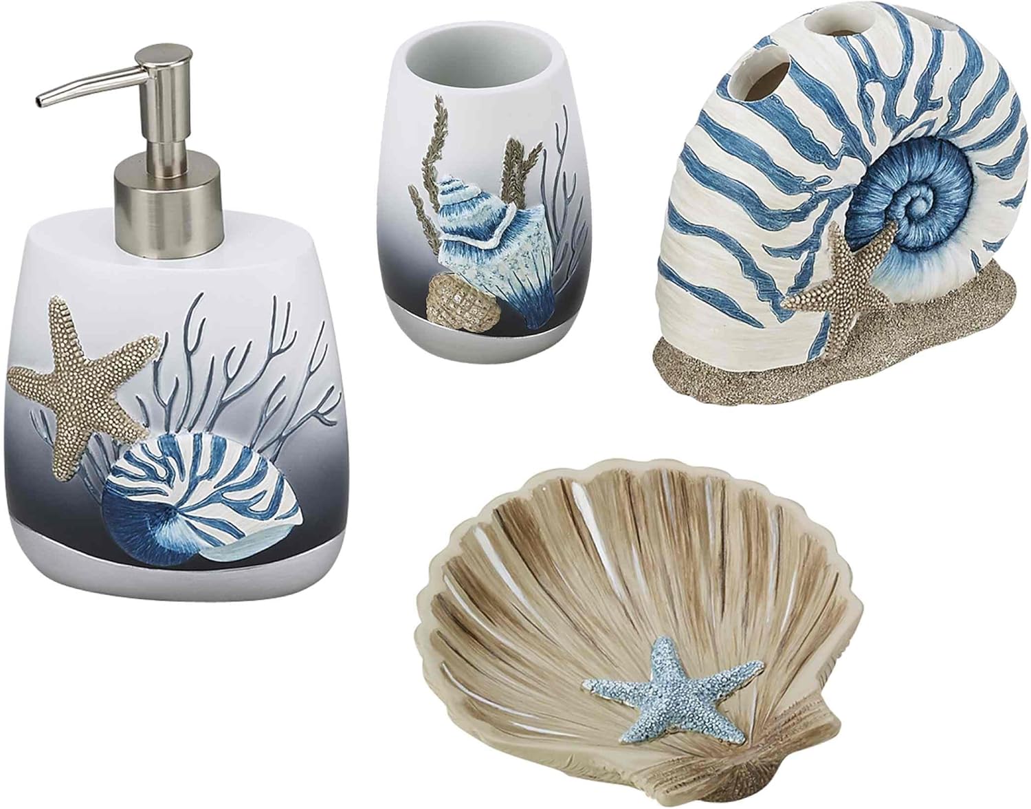 Nautical Toothbrush Holder - Blue Lagoon