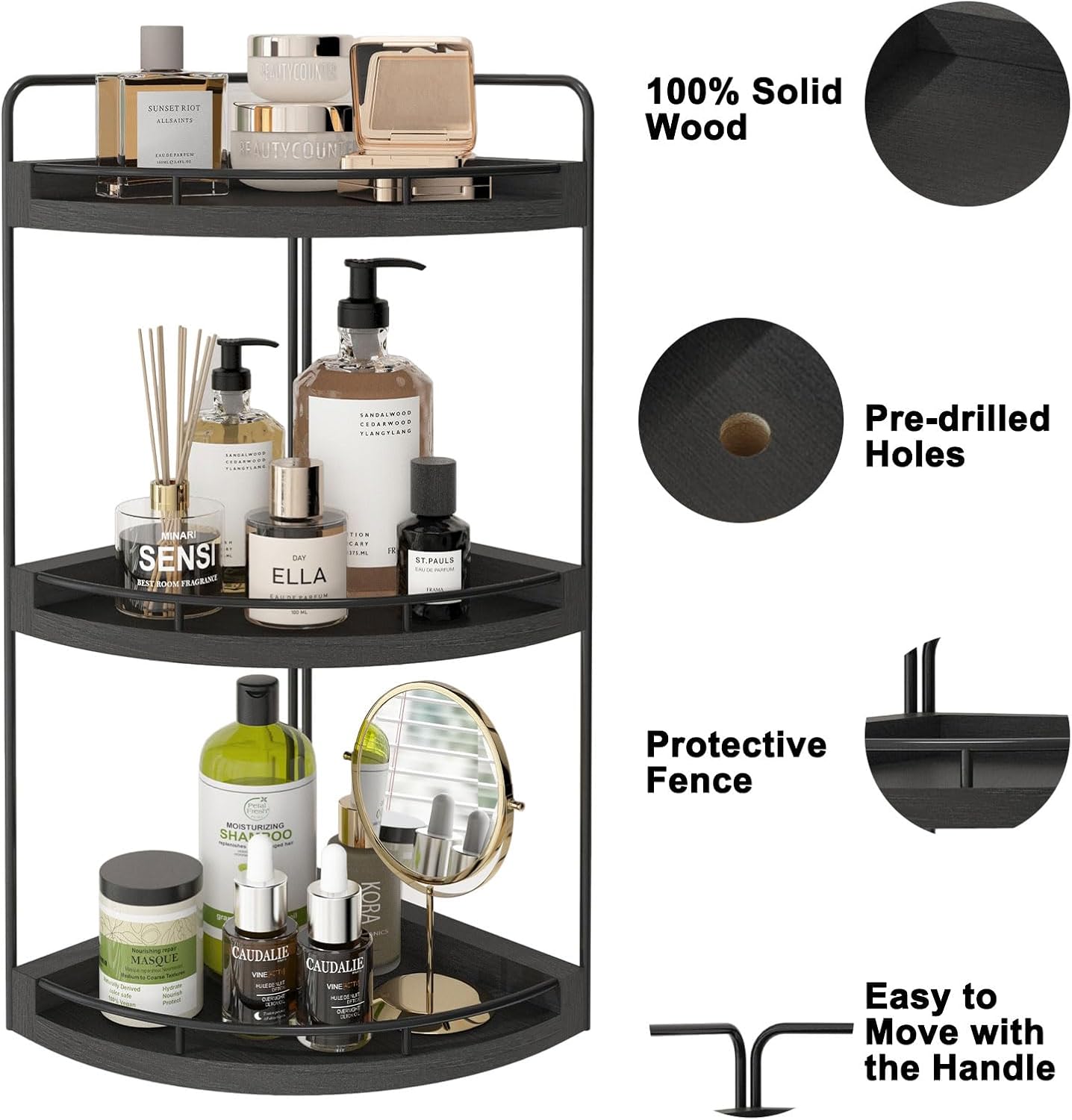 3-Tier Corner Organizer for Bathrooms