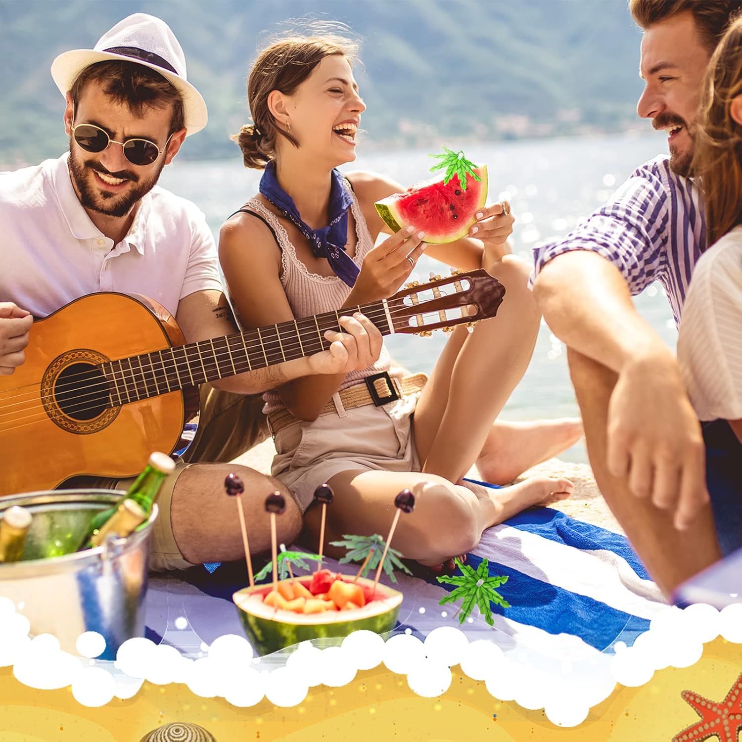 Tropical Sun Protection Eco-Friendly Cocktail Umbrellas