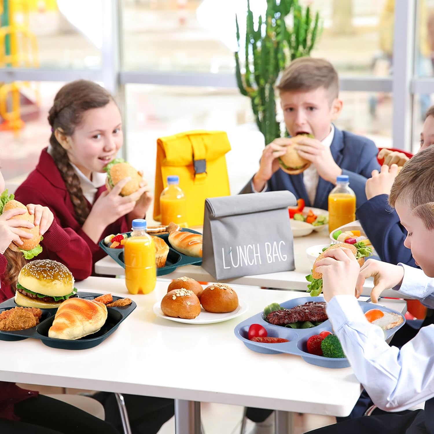 Vesici Reusable 8-Piece Divided Plates