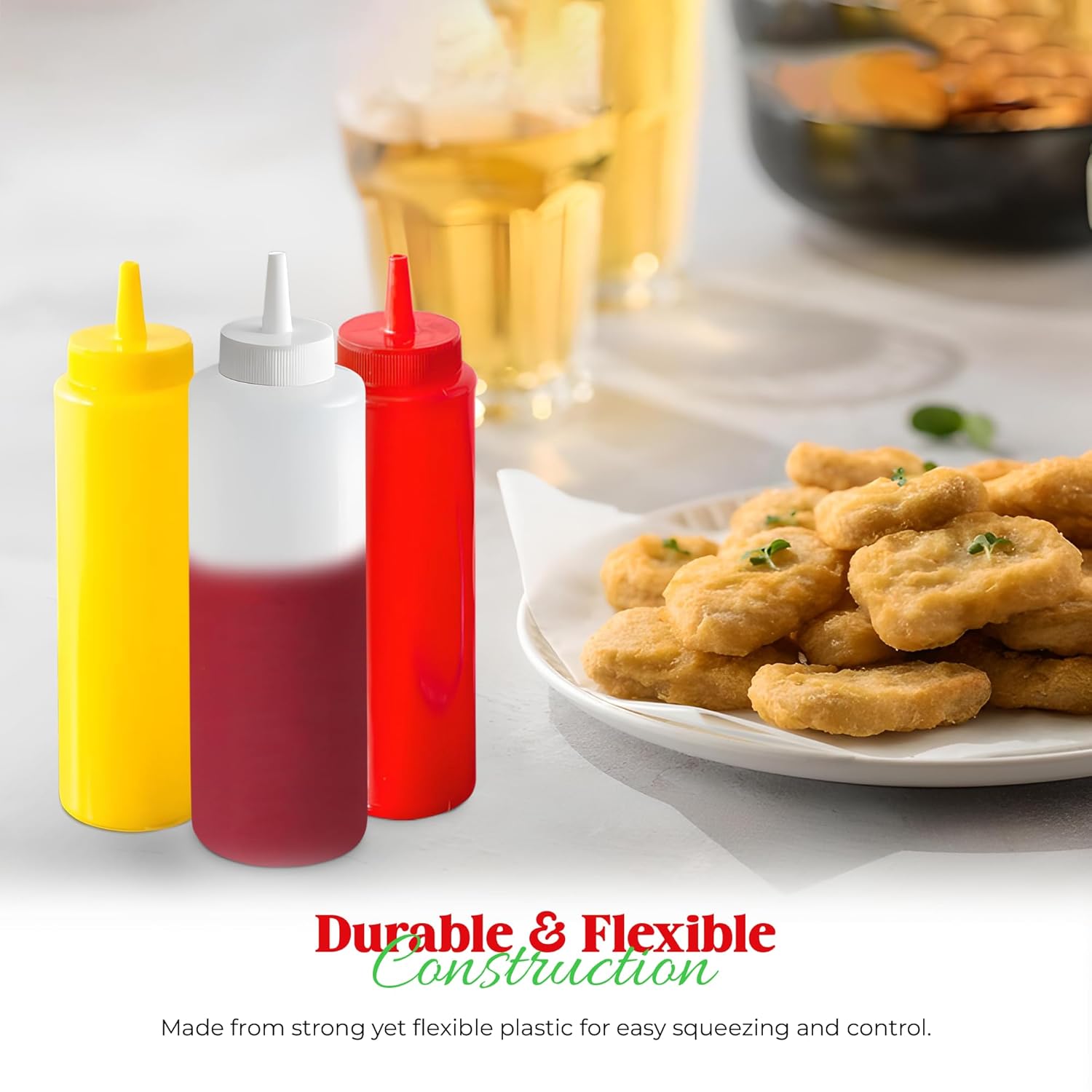 Convenient Durable Squeeze Bottles
