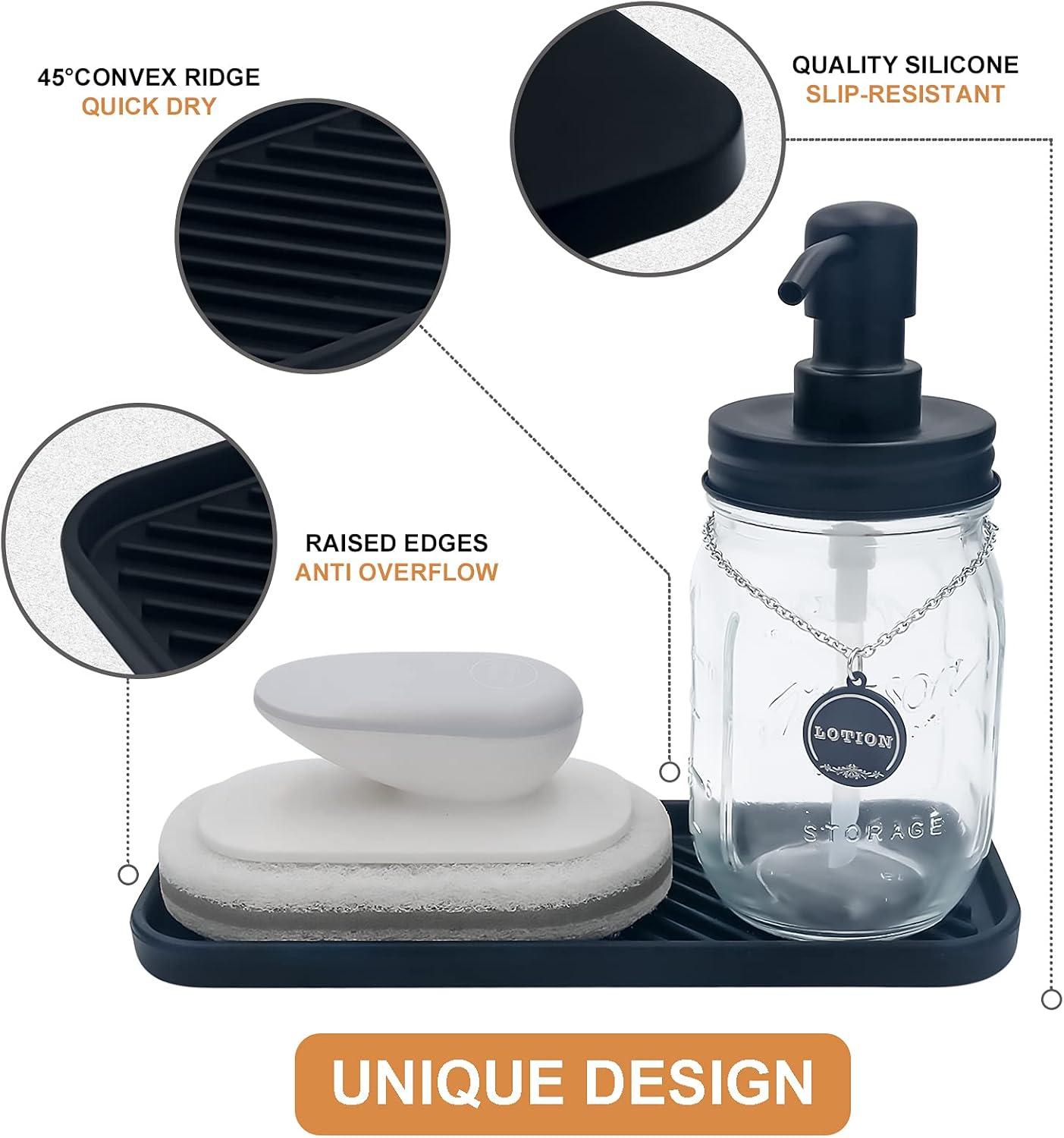 Organizer Tray for Kitchen Bathroom 2-Pack
