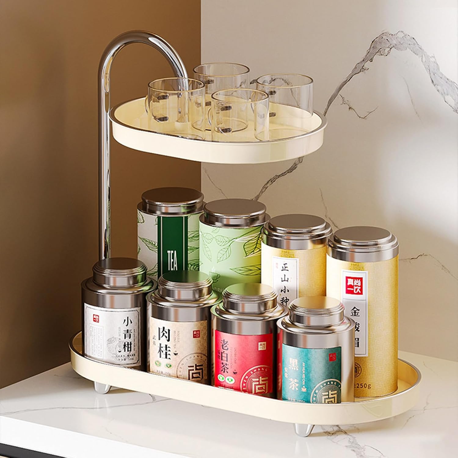 Bathroom Sink Vanity Trays Organizer - Small and Large Kates Design