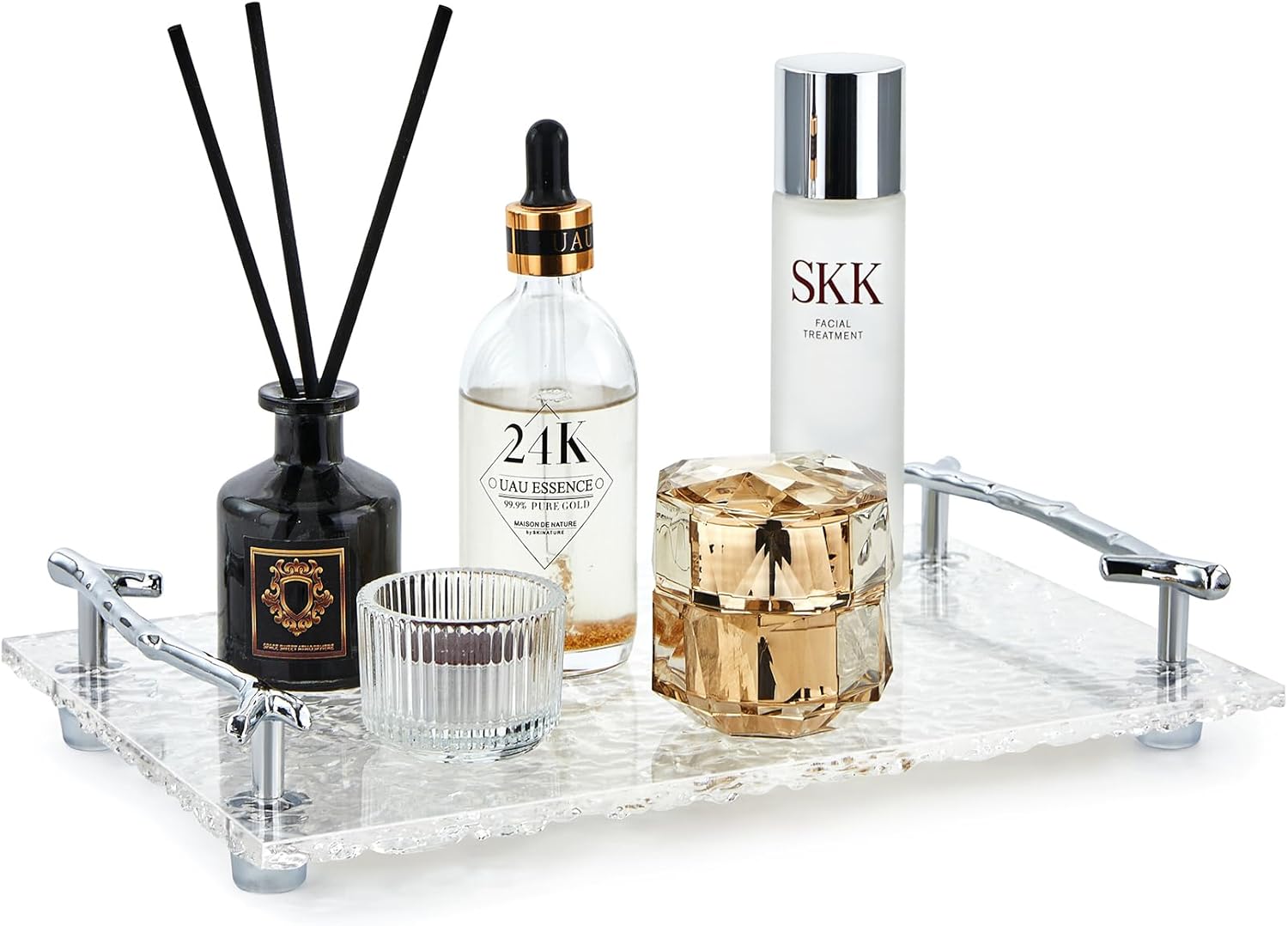 Stylish Acrylic Non-Slip Perfume Tray