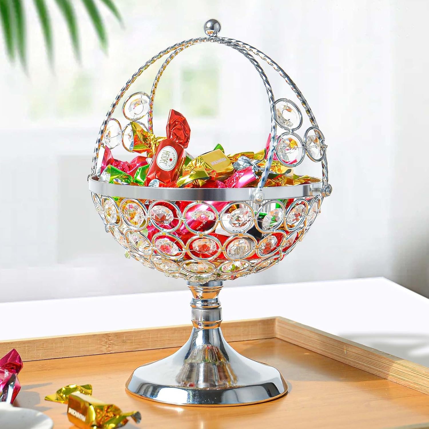 Crystal Candy Bowl Holder - Elegant Decor for Your Home