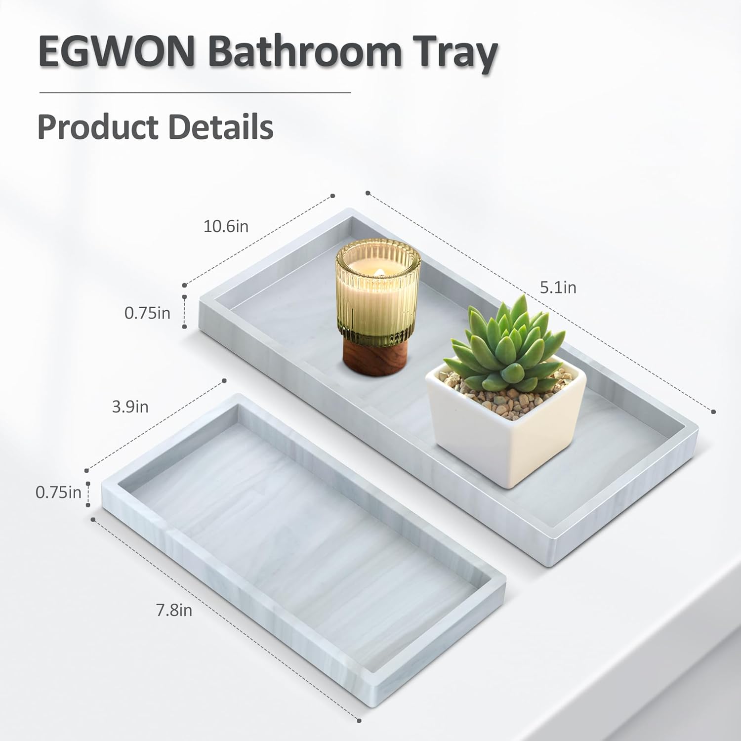 Thick Silicone Toilet Tank Organizer