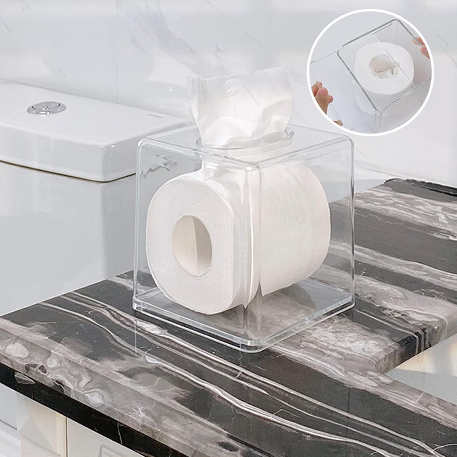 2-pack Yopay Acrylic Tissue Dispenser Box