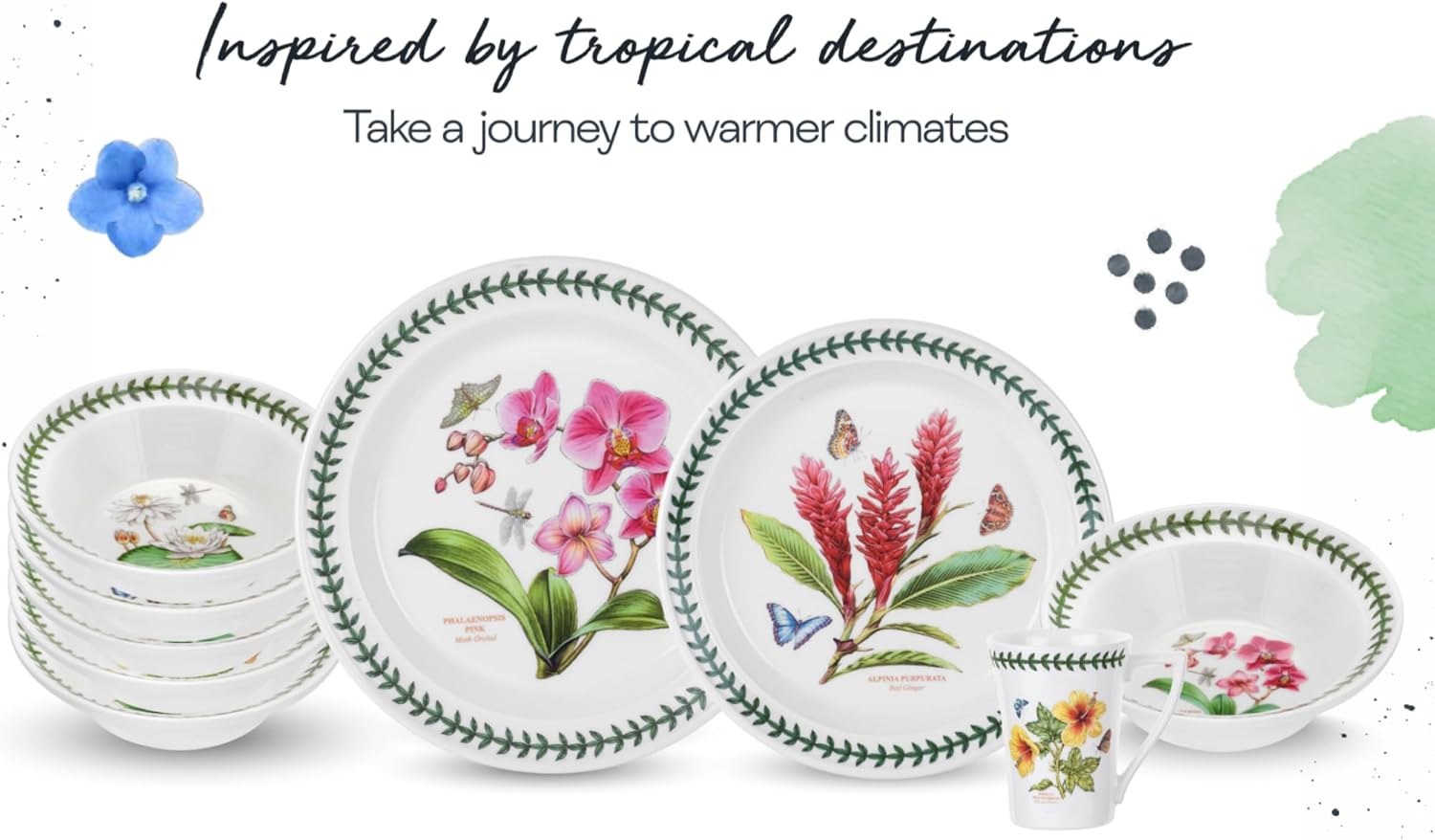 Portmeirion Exotic Hibiscus Dinner Plate