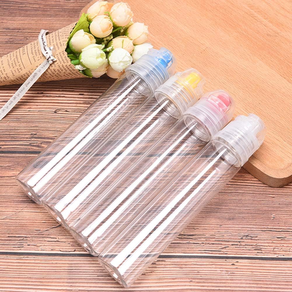 AKOAK 4-Piece Reusable Plastic Squeeze Bottle Dispenser