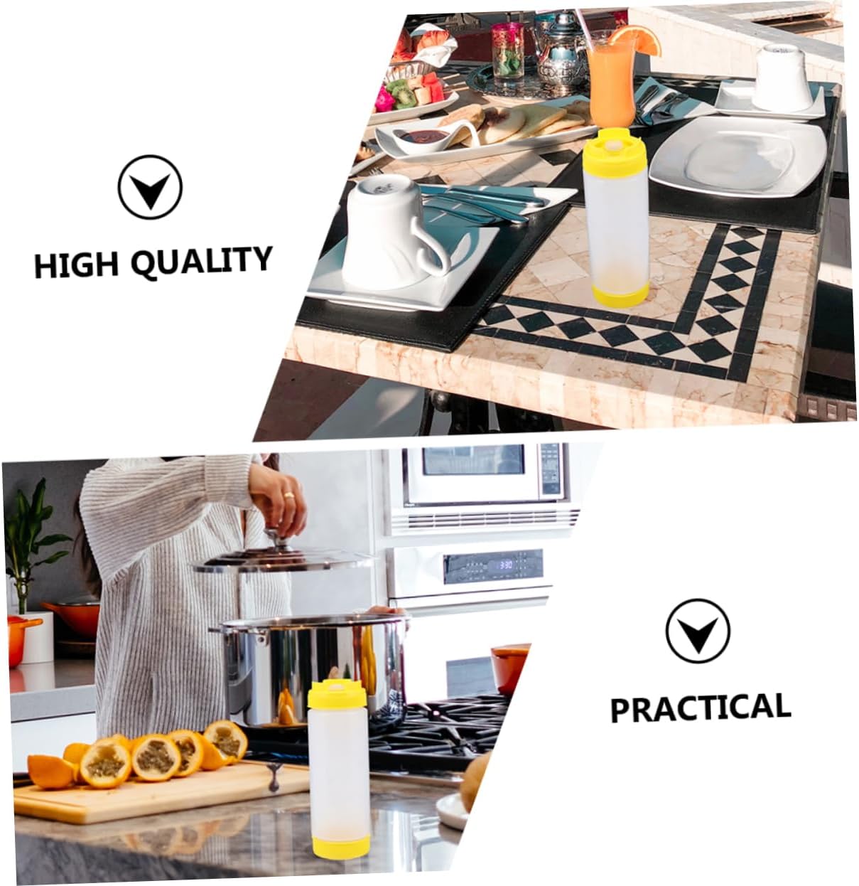 Double-Ended Kitchen Squeeze Bottles 2-Piece Set