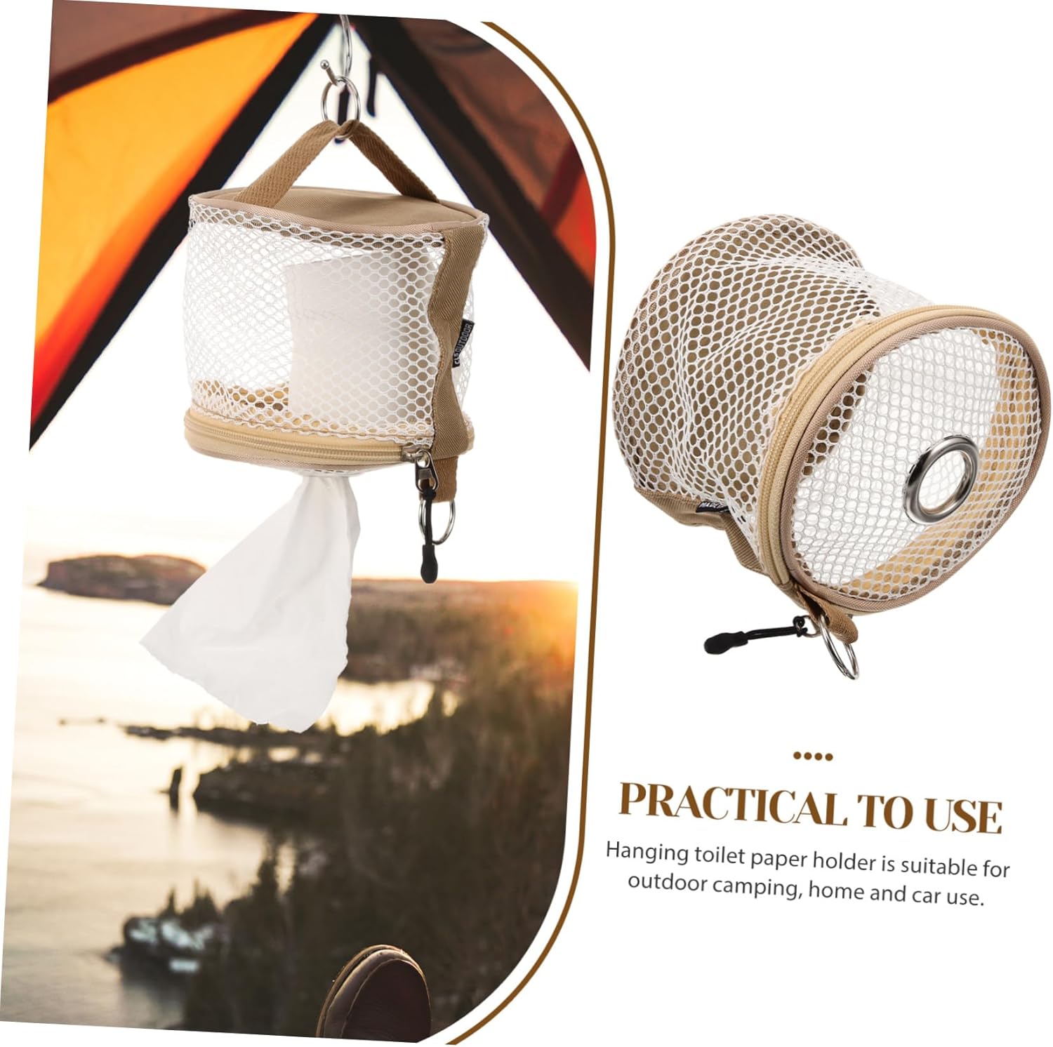 Looking for a fresh start Compact stylish and practical Hanging toilet paper holder for car outdoor and travel use