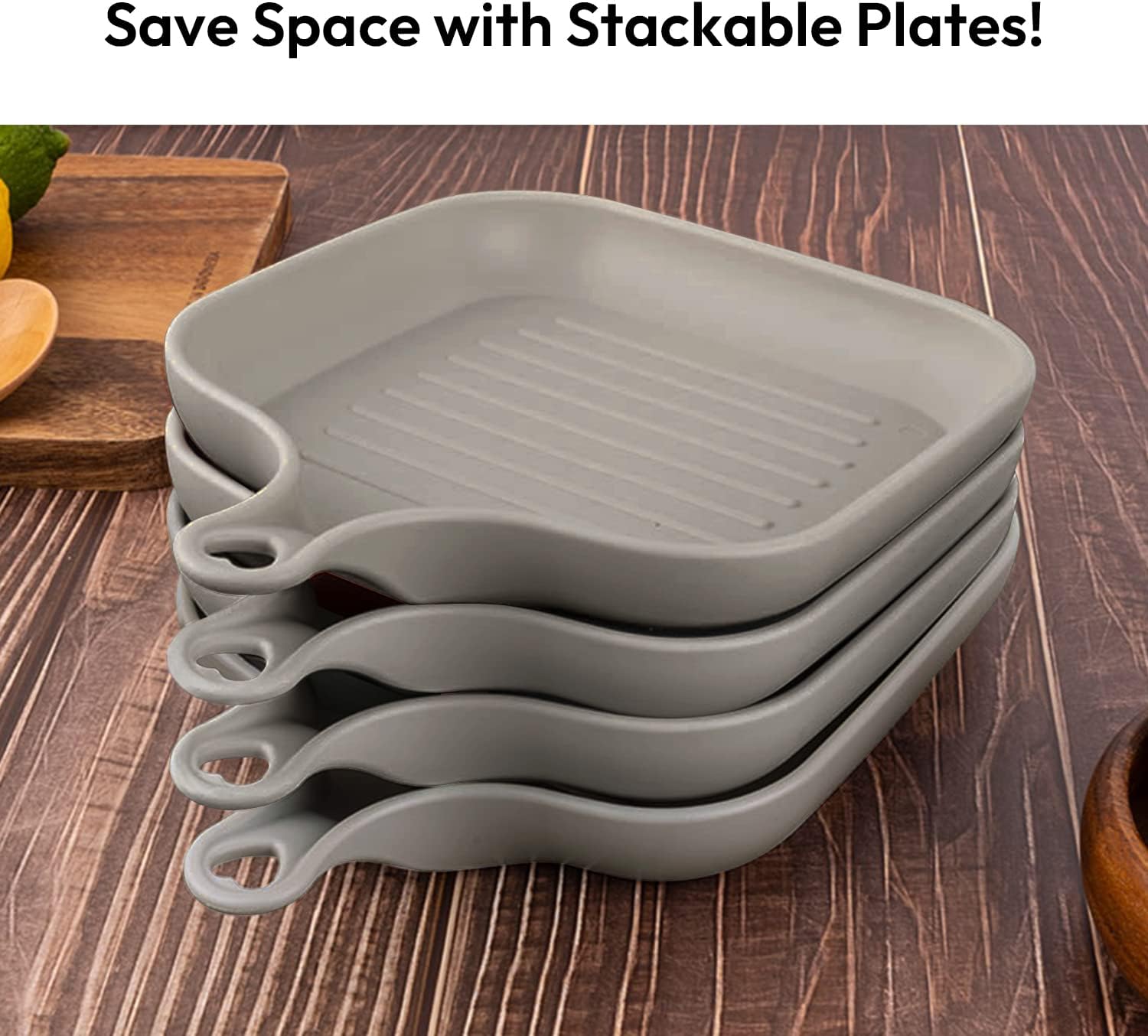 Carrotez 2-Pack Camping Plates with Handles