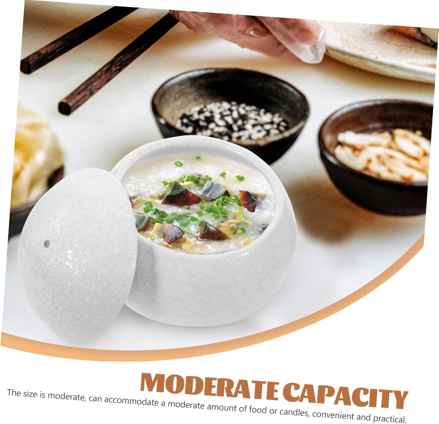 Special Design Ceramic Candle Bowl - Durable Non-Scratch Dip Bowl for Home Kitchen