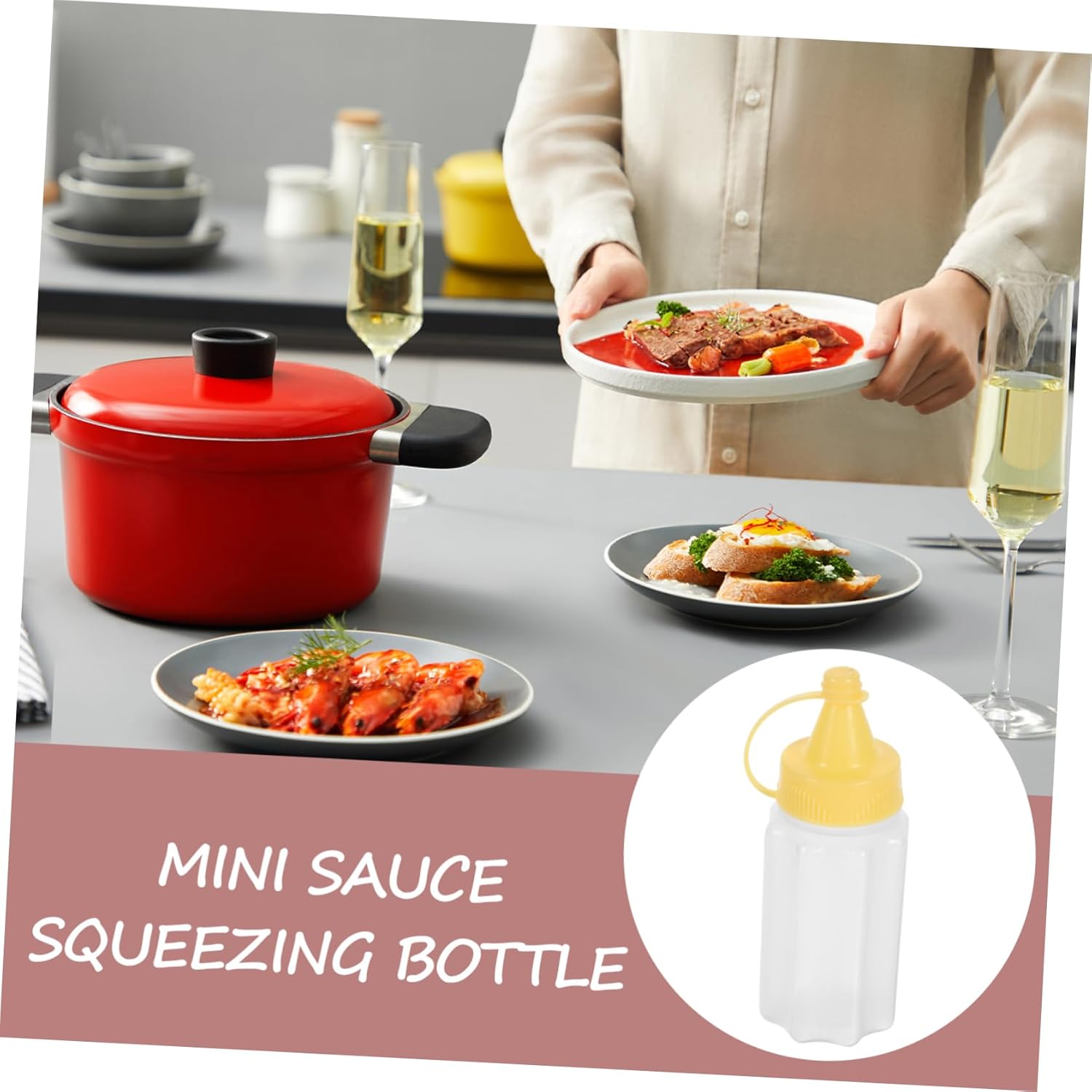 Little Squeeze 20 Mini Condiment Salad Squeeze Bottles