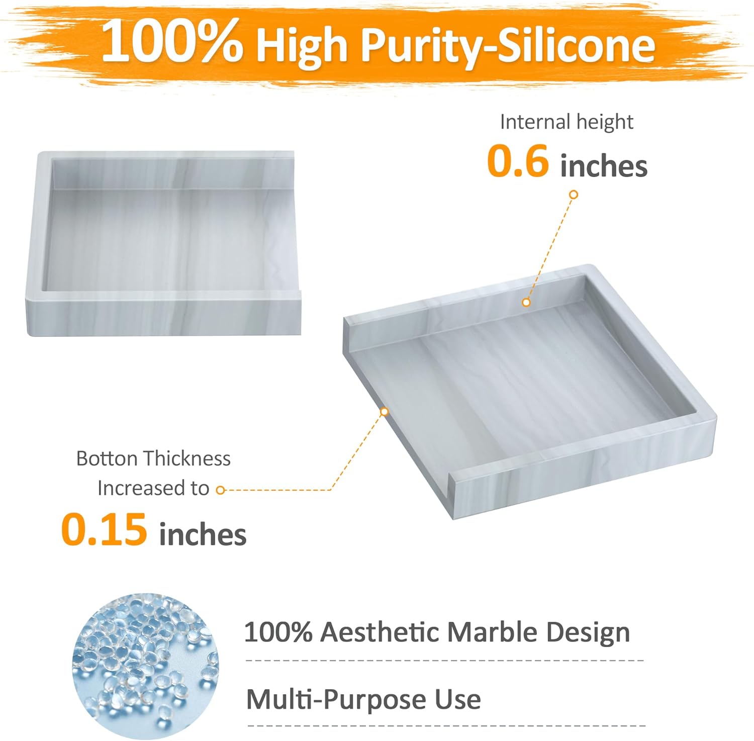 Thick Silicone Toilet Tank Organizer