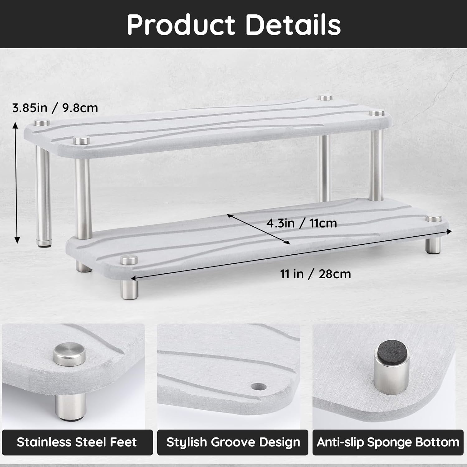 Durable Quick-Dry Vanity Tray