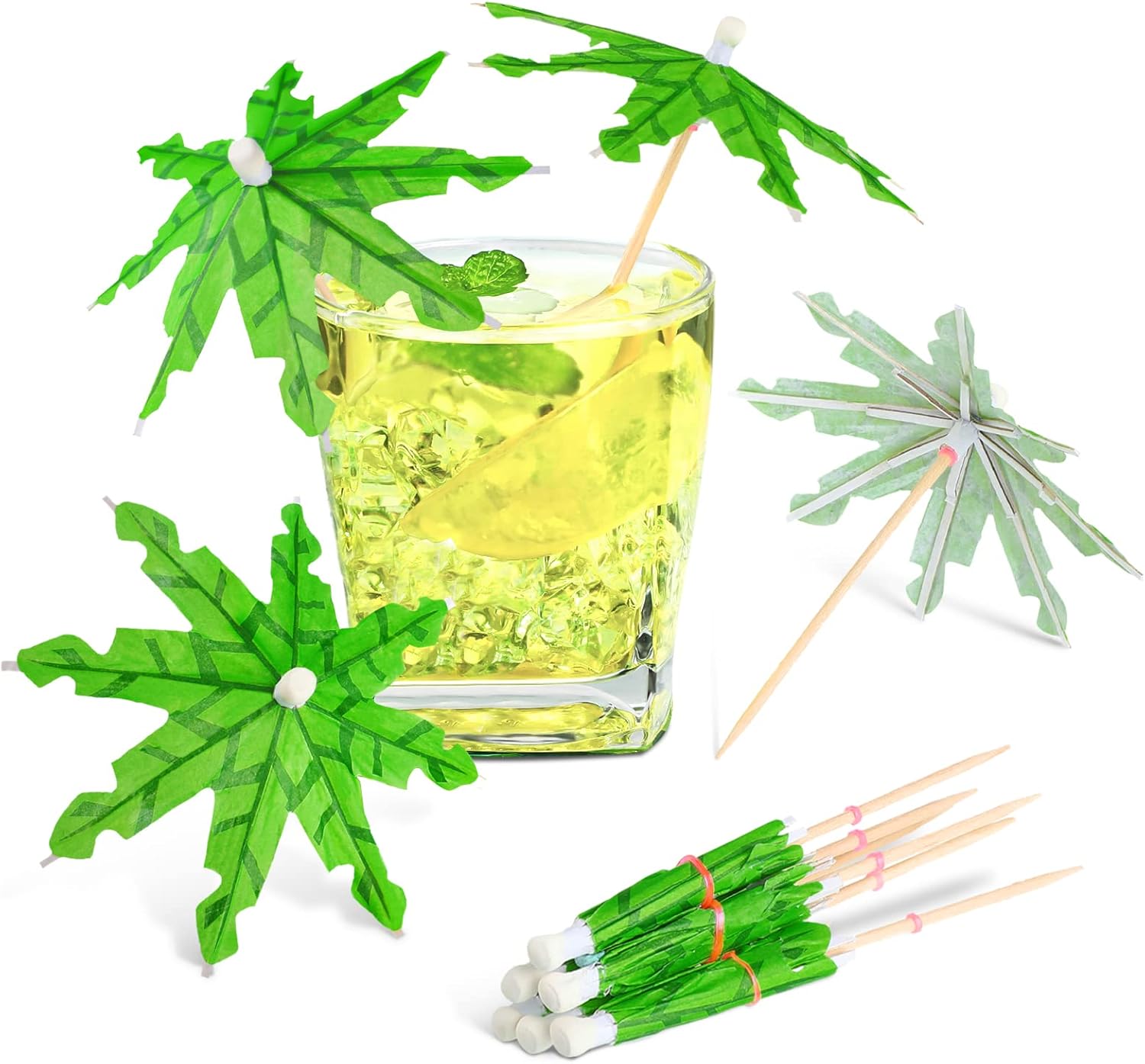 Tropical Sun Protection Eco-Friendly Cocktail Umbrellas
